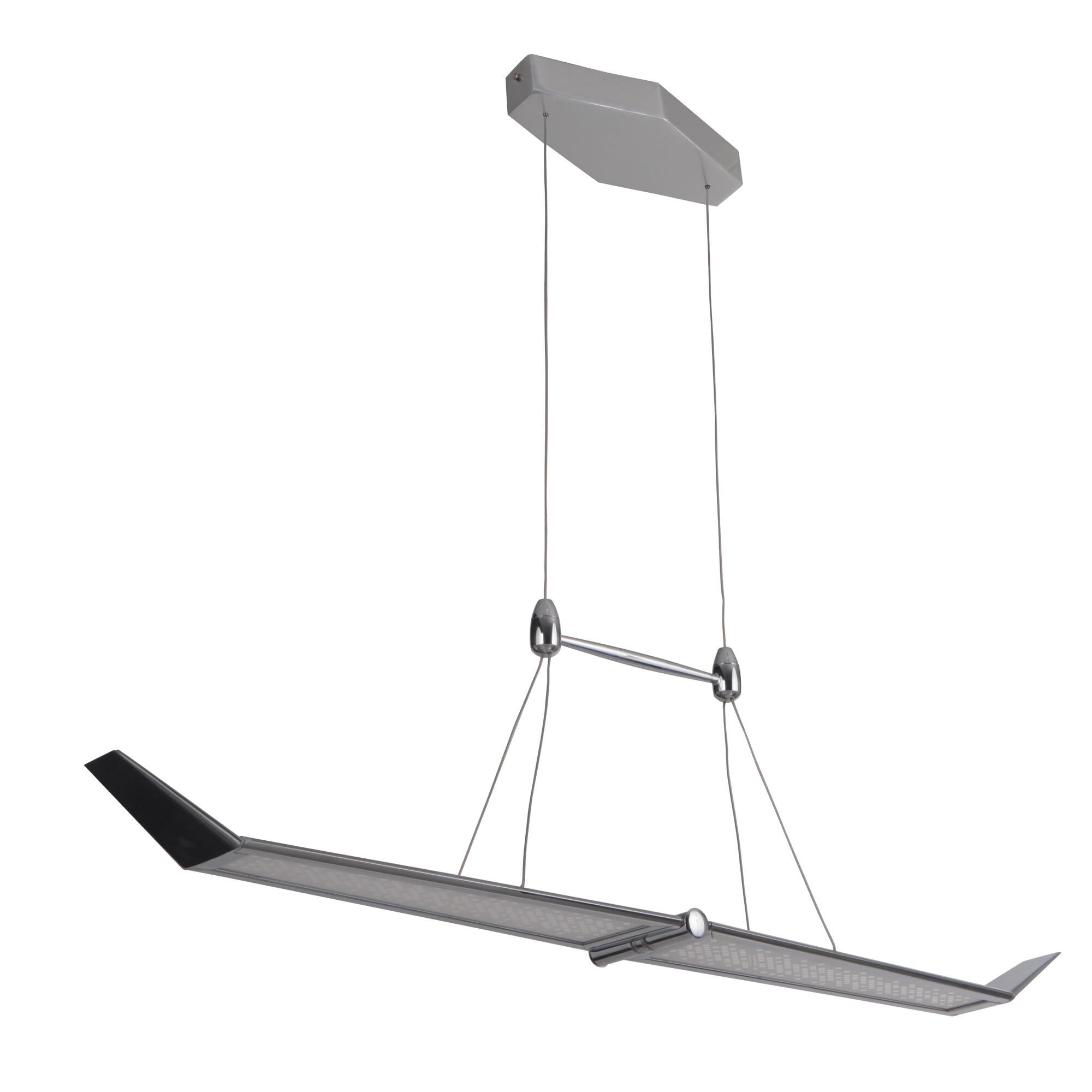 Shown in Chrome finish and Acrylic glass