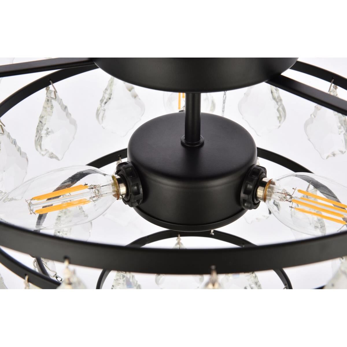 Ella 14 Inch 3 Light Flush Mount by Elegant Lighting