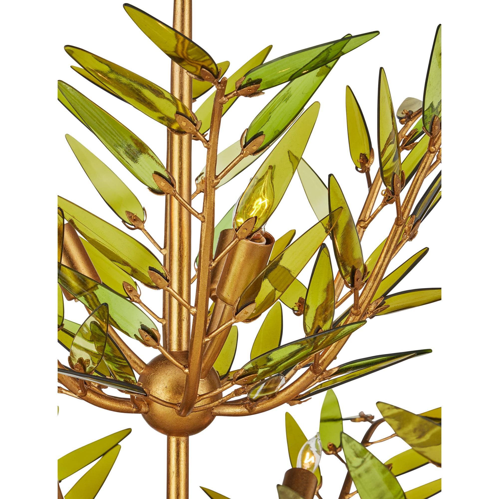 Shown in Green, Contemporary Gold Leaf and Contemporary Gold finish