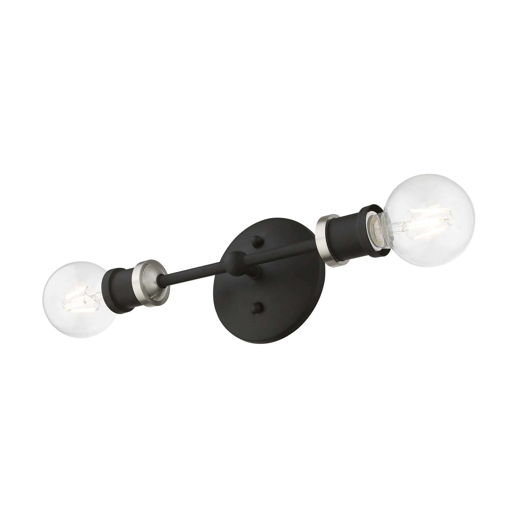 Shown in Black with Brushed Nickel Accents finish