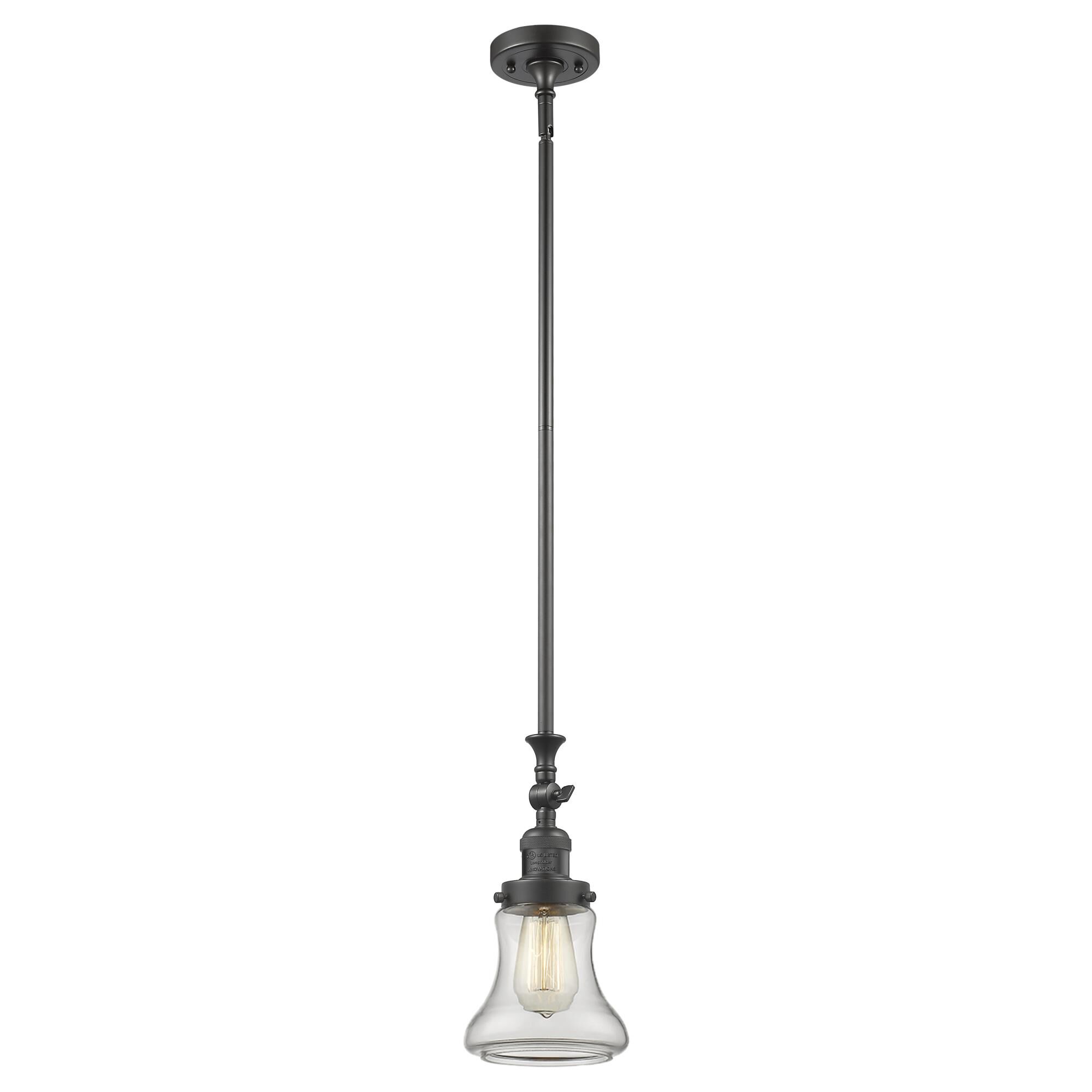 Shown in Oil Rubbed Bronze finish and Clear glass