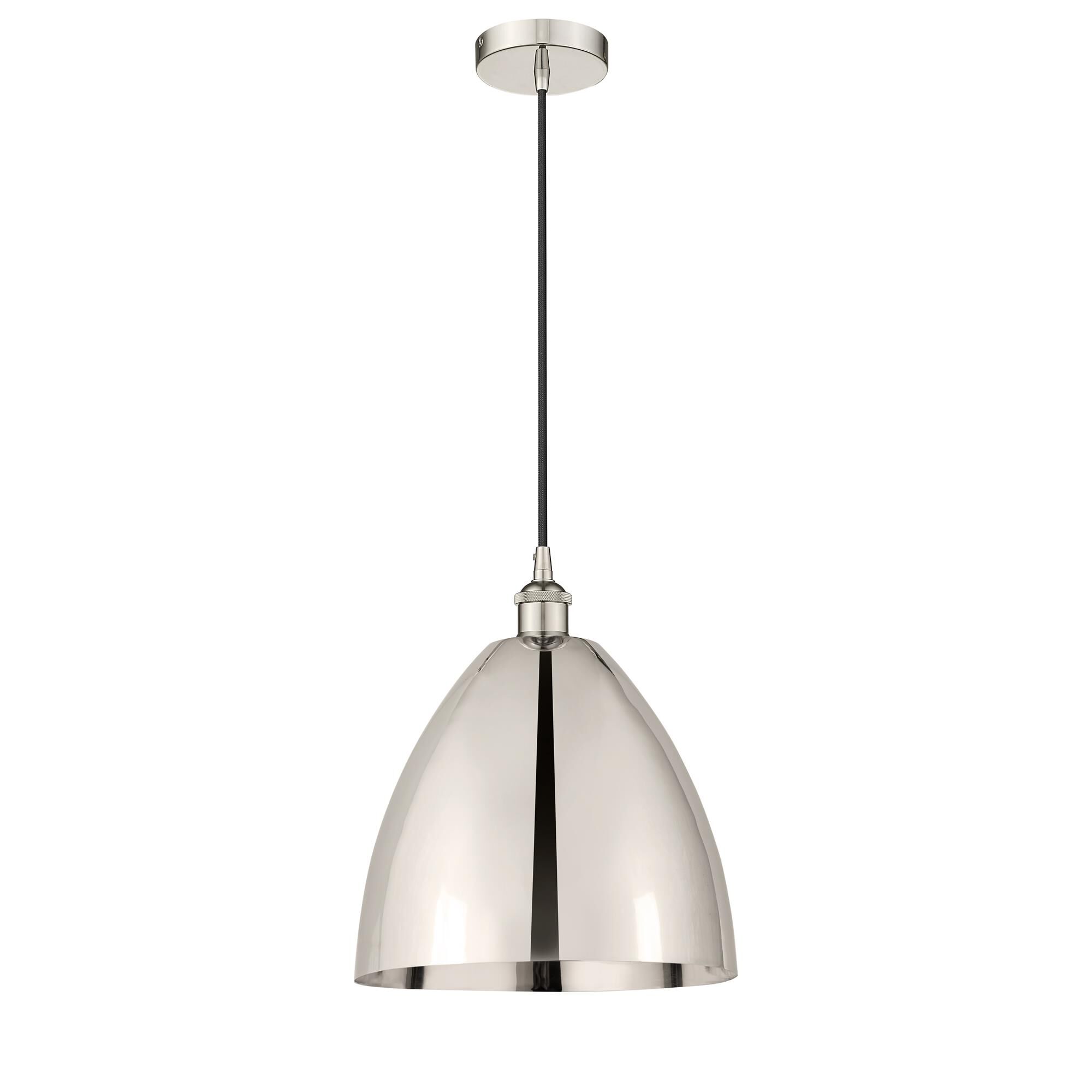Shown in Polished Nickel finish and Polished Nickel Edison Dome shade