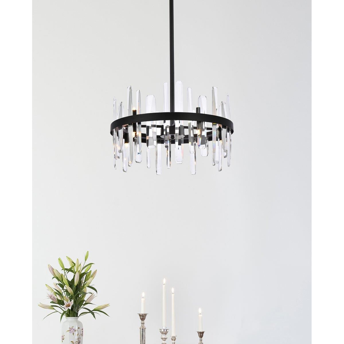 Serena 20 Inch Large Pendant by Elegant Lighting