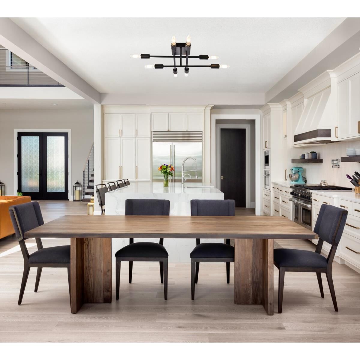 Shown in Black finish and White glass