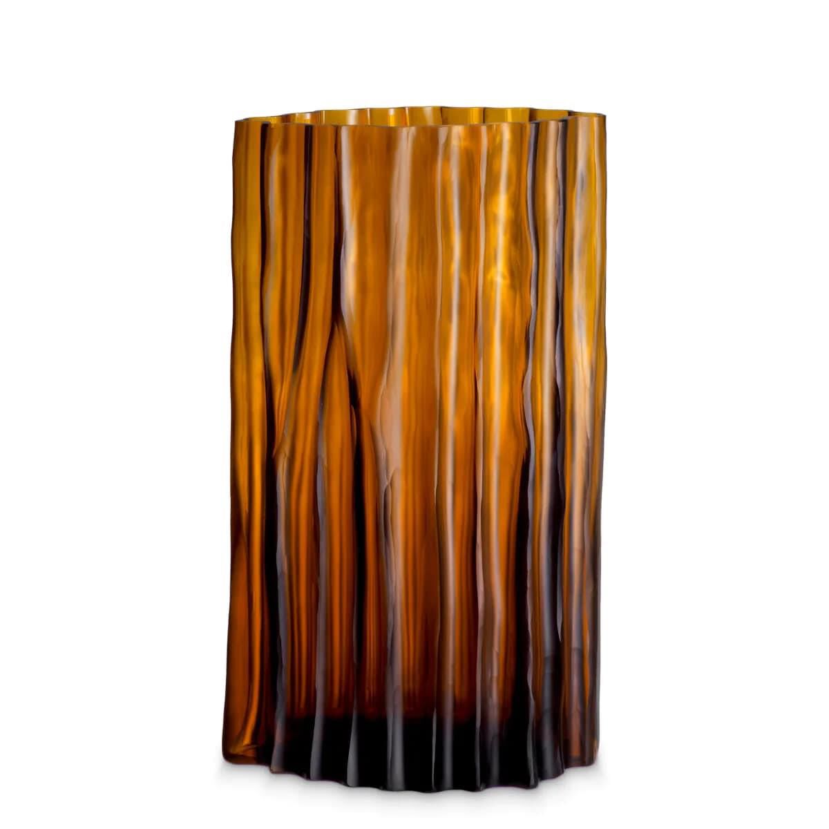 Shown in Recycled Handblown Glass, Amber Color finish