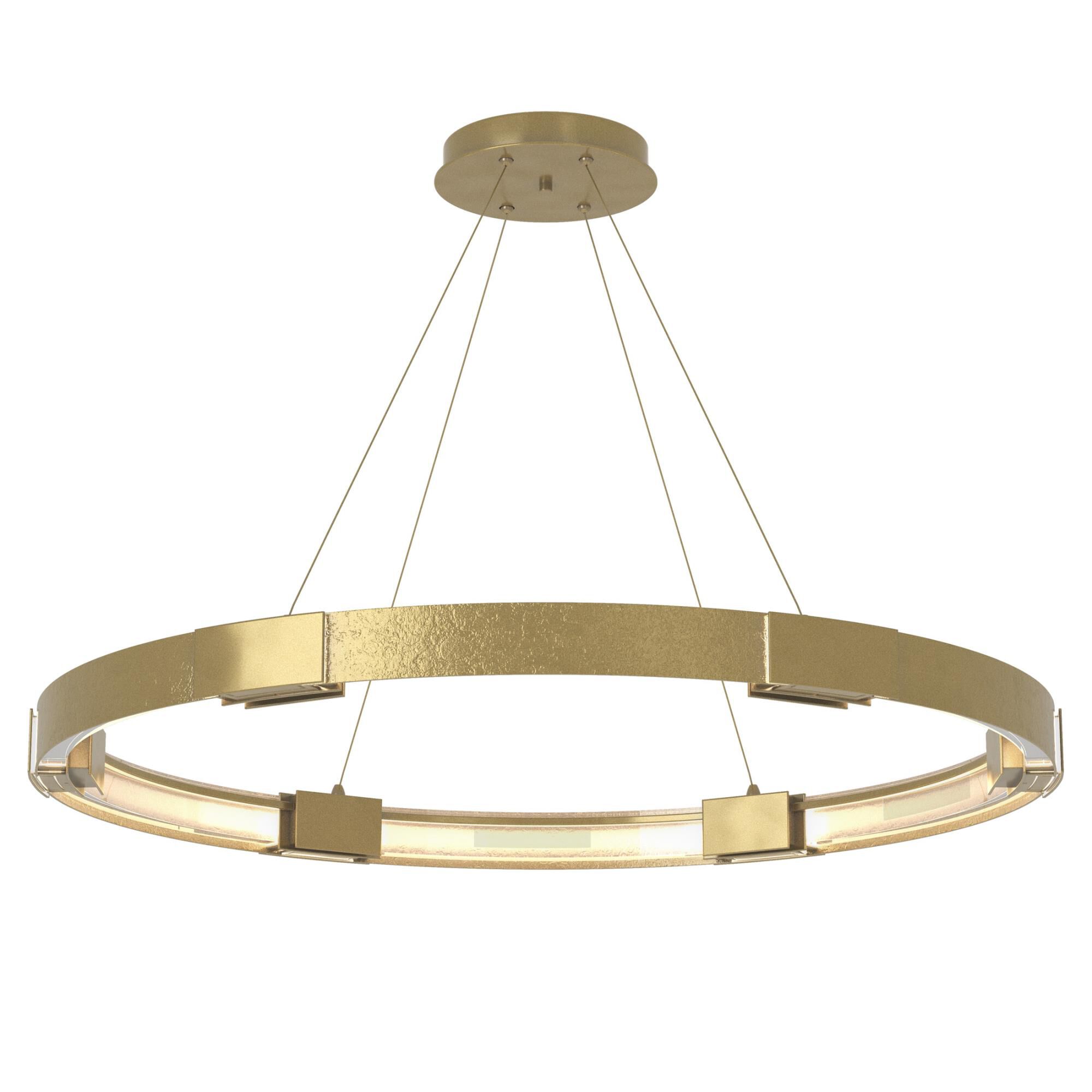 Shown in Modern Brass finish and Clear (Zm) glass