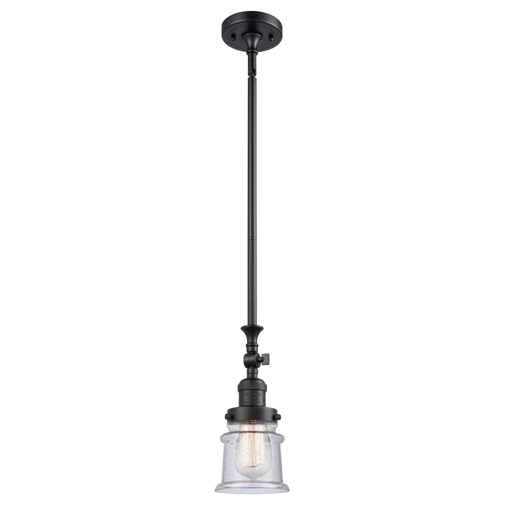 Shown in Matte Black finish and Seedy glass