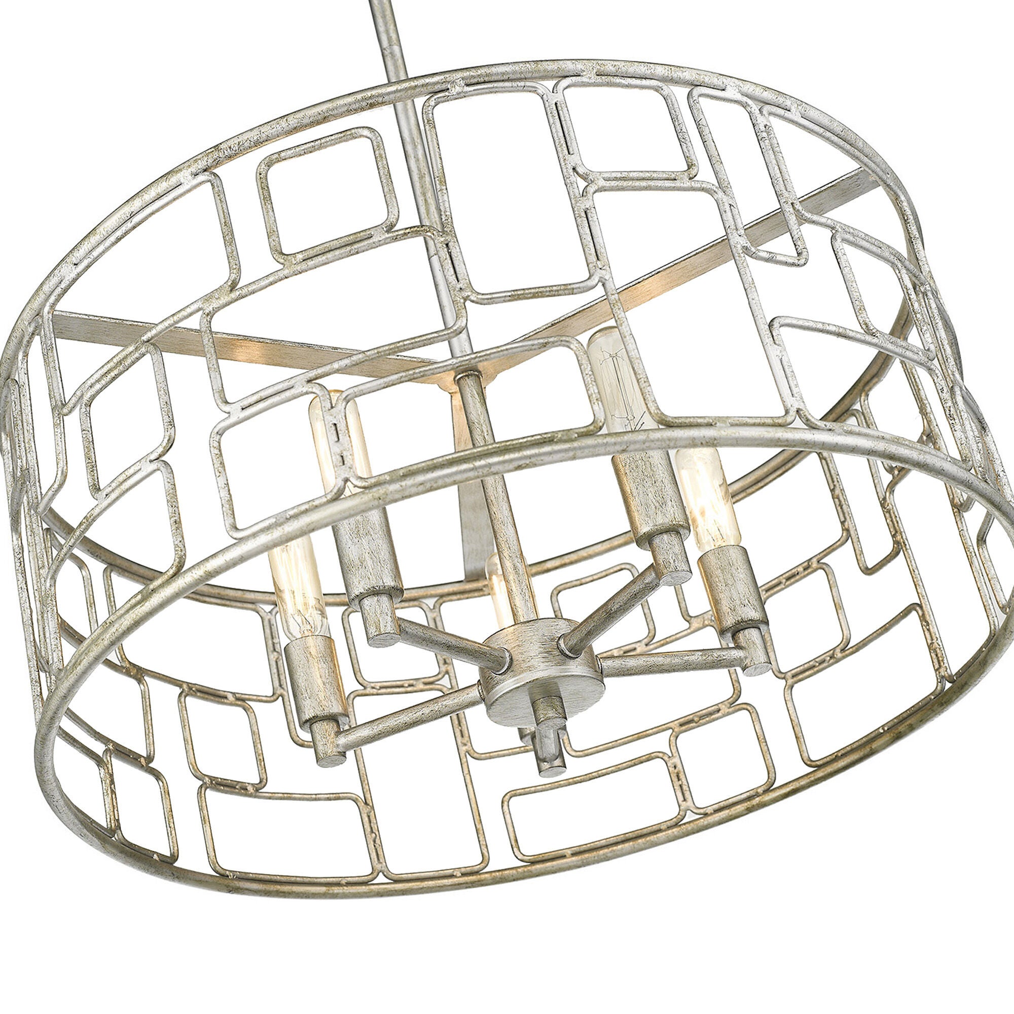 Shown in Antique Silver finish and -- glass and -- shade