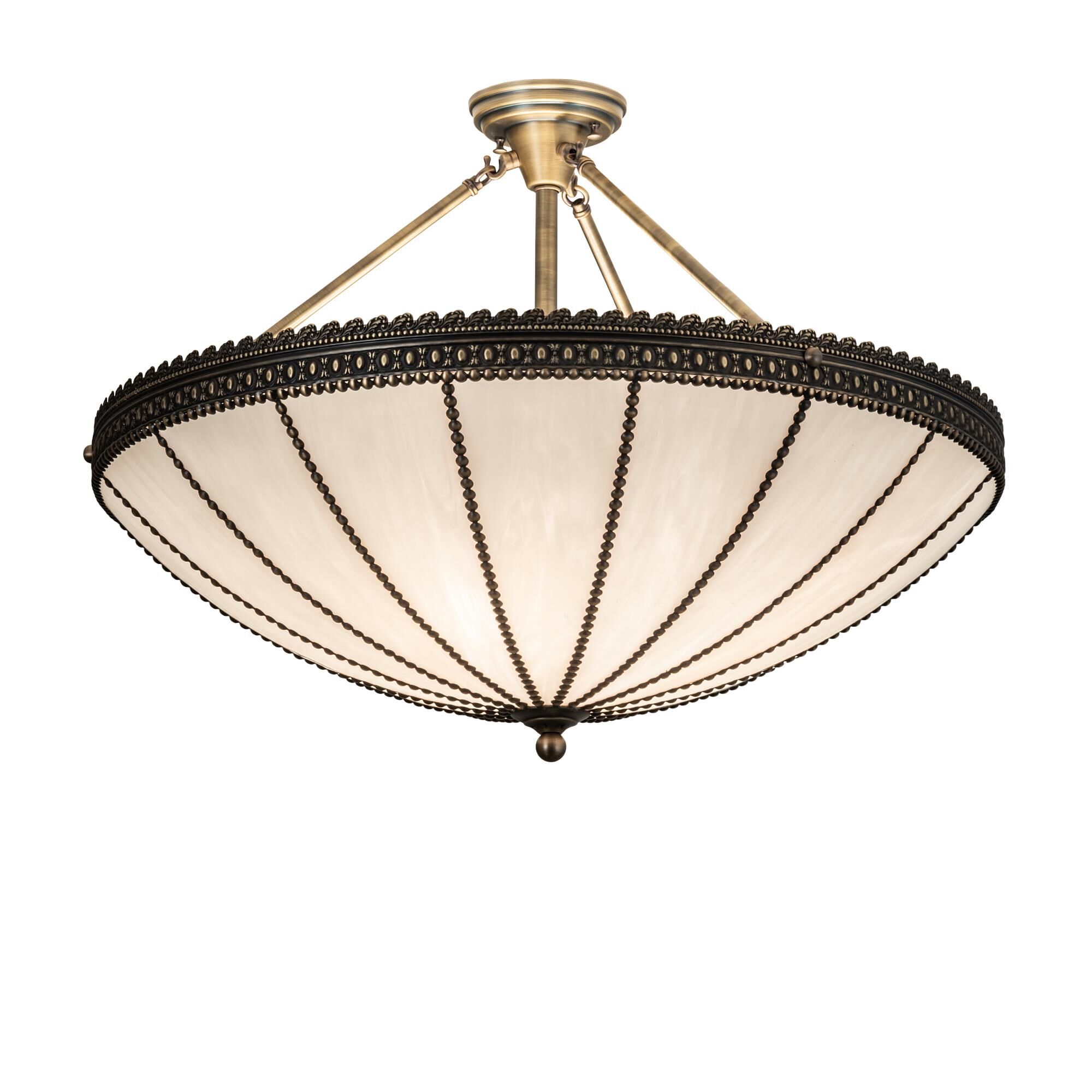 Shansky 30 Inch 4 Light Semi Flush Mount by Meyda Lighting