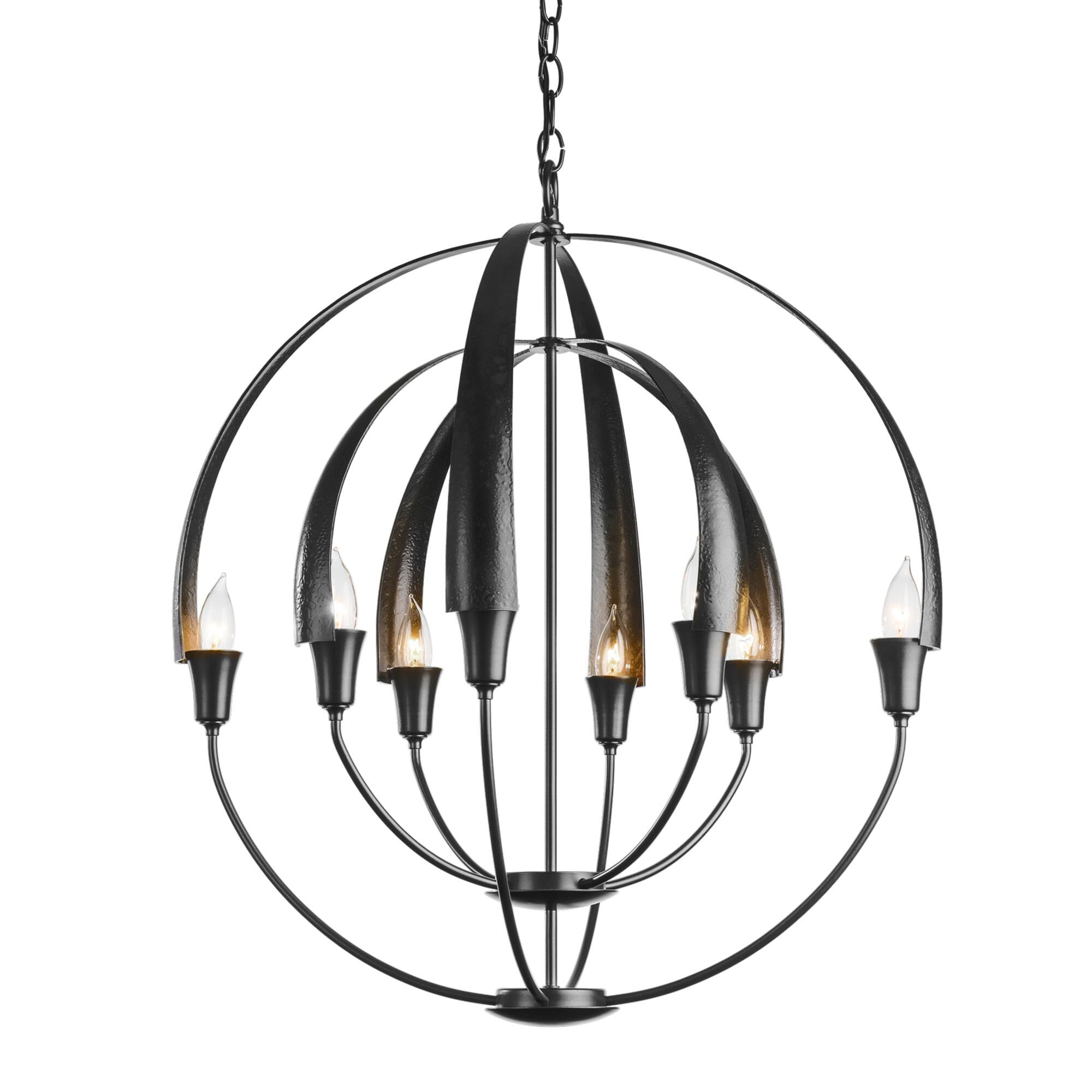 Cirque 25 Inch 8 Light Chandelier by Hubbardton Forge