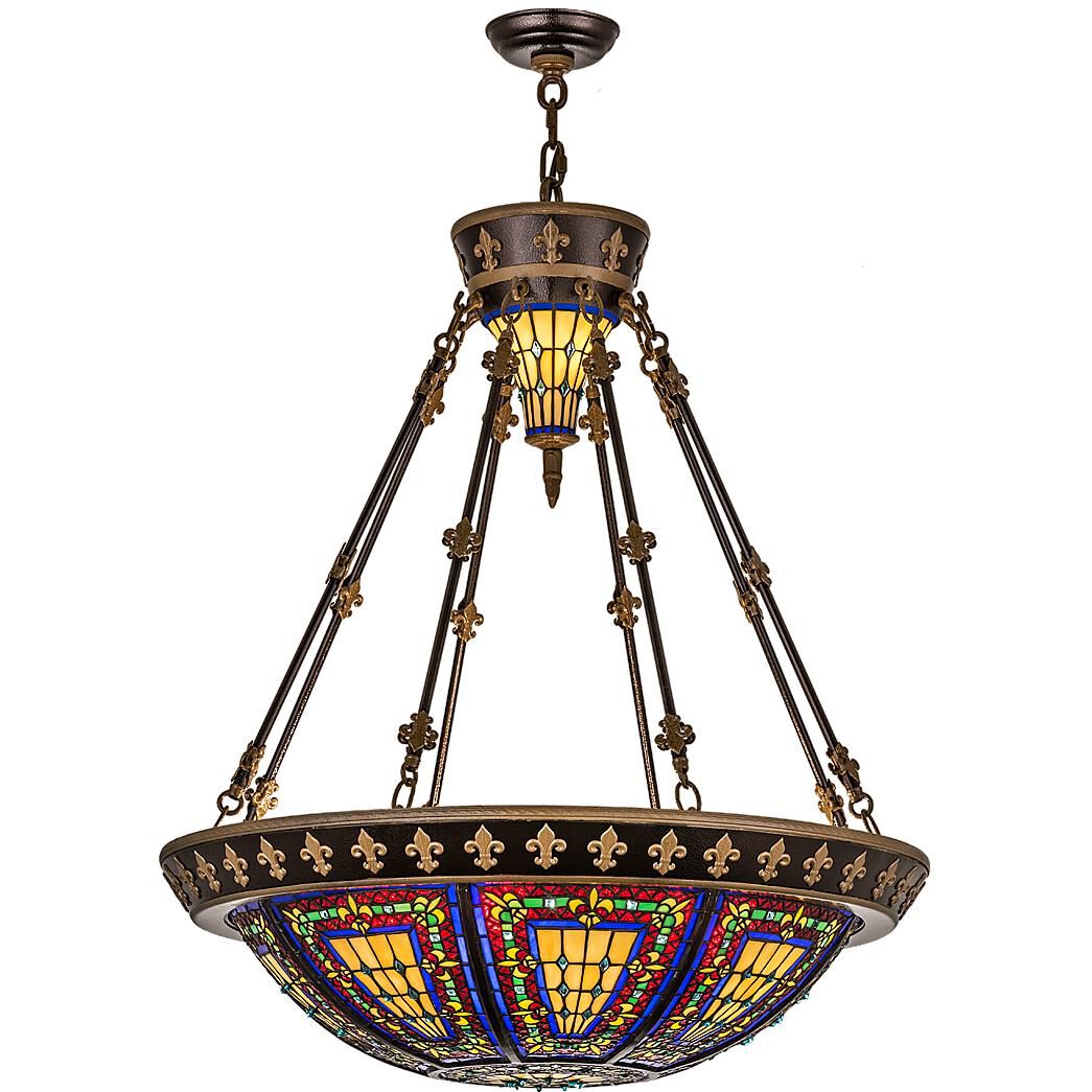 Fleur-De-Lis 28 Inch Large Pendant by Meyda Lighting