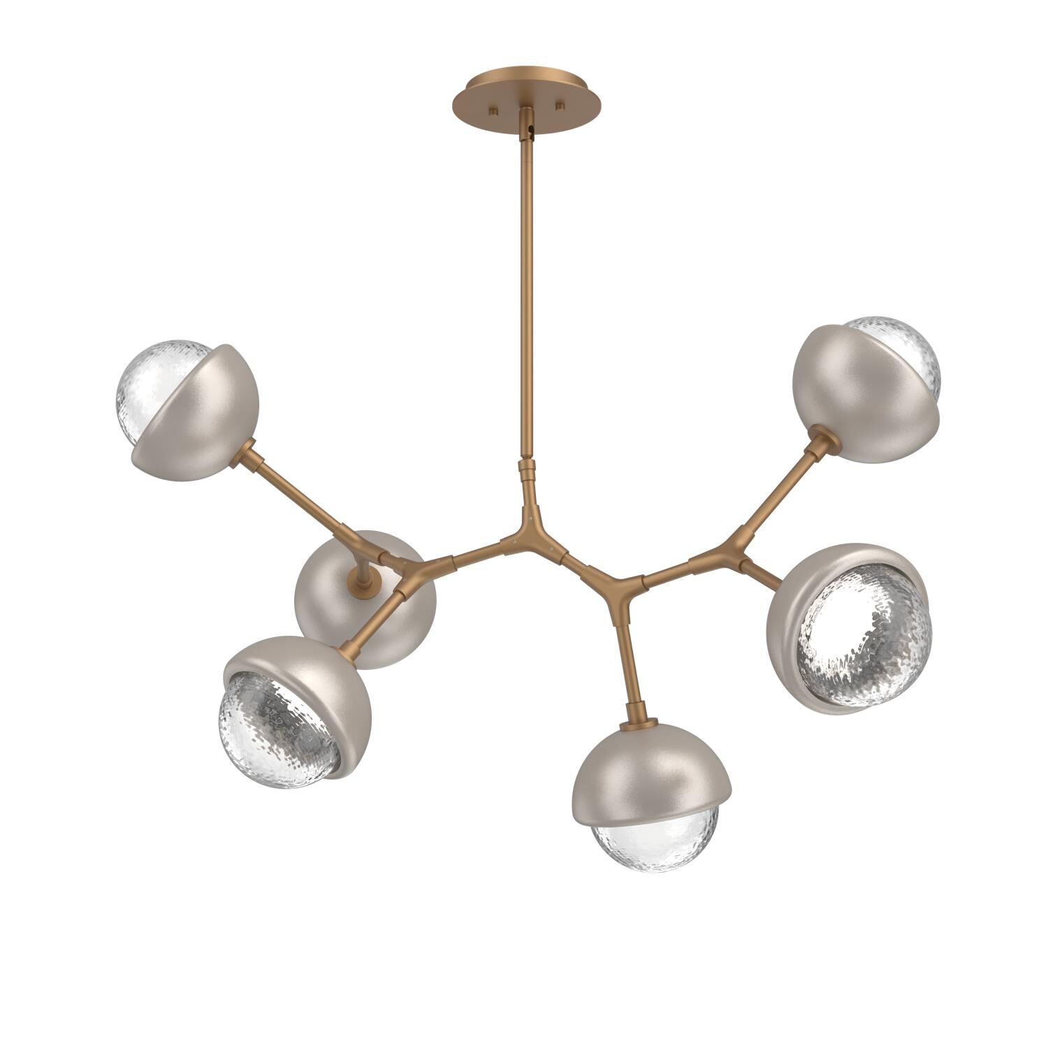 Levi Wilson Cabochon 31 Inch Linear Suspension Light by Hammerton Studio
