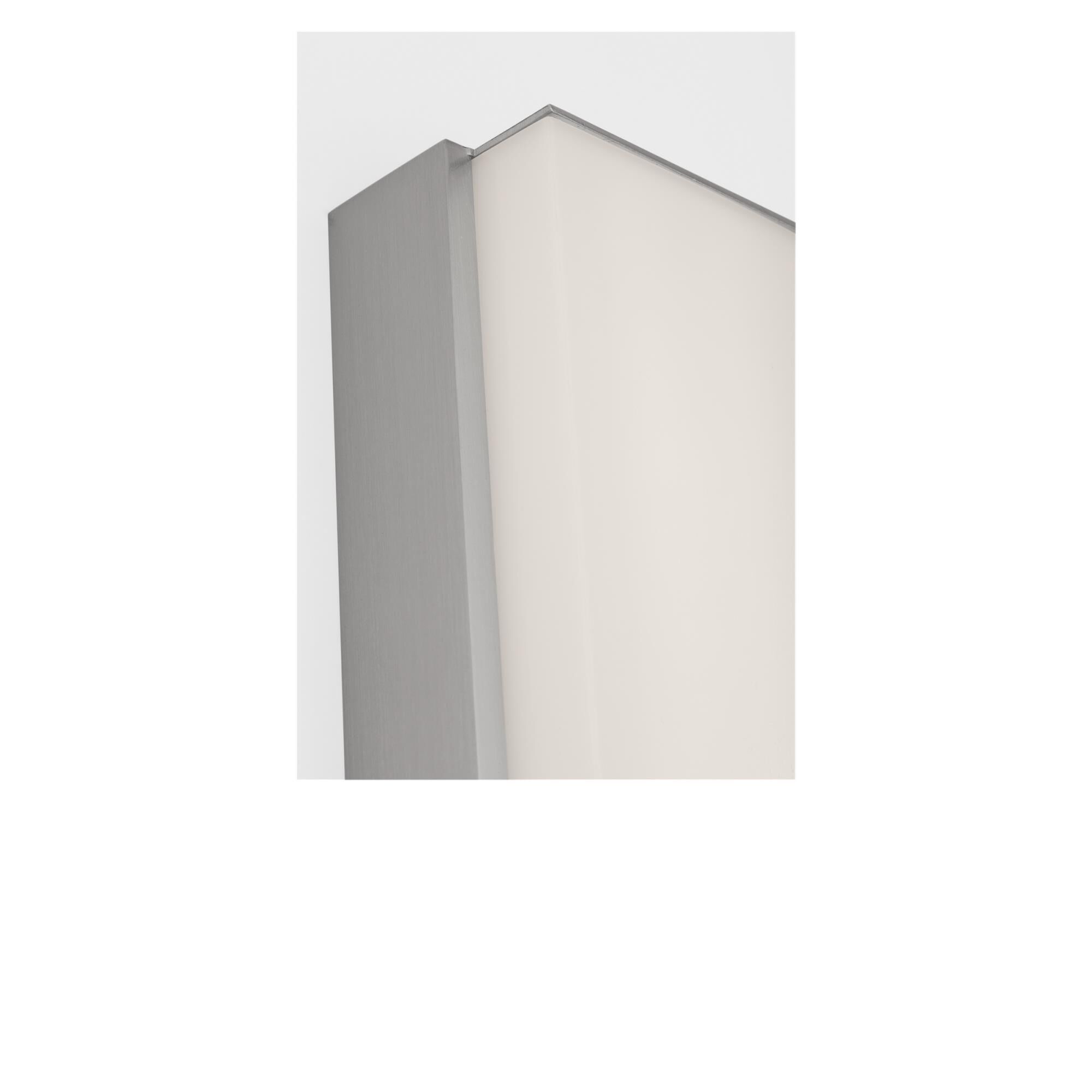 Shown in Brushed Nickel finish and White Acrylic Diffuser shade