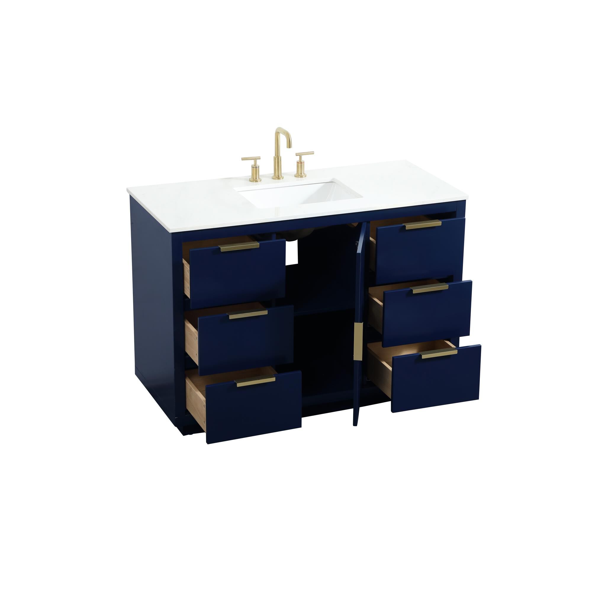 Shown in Blue finish