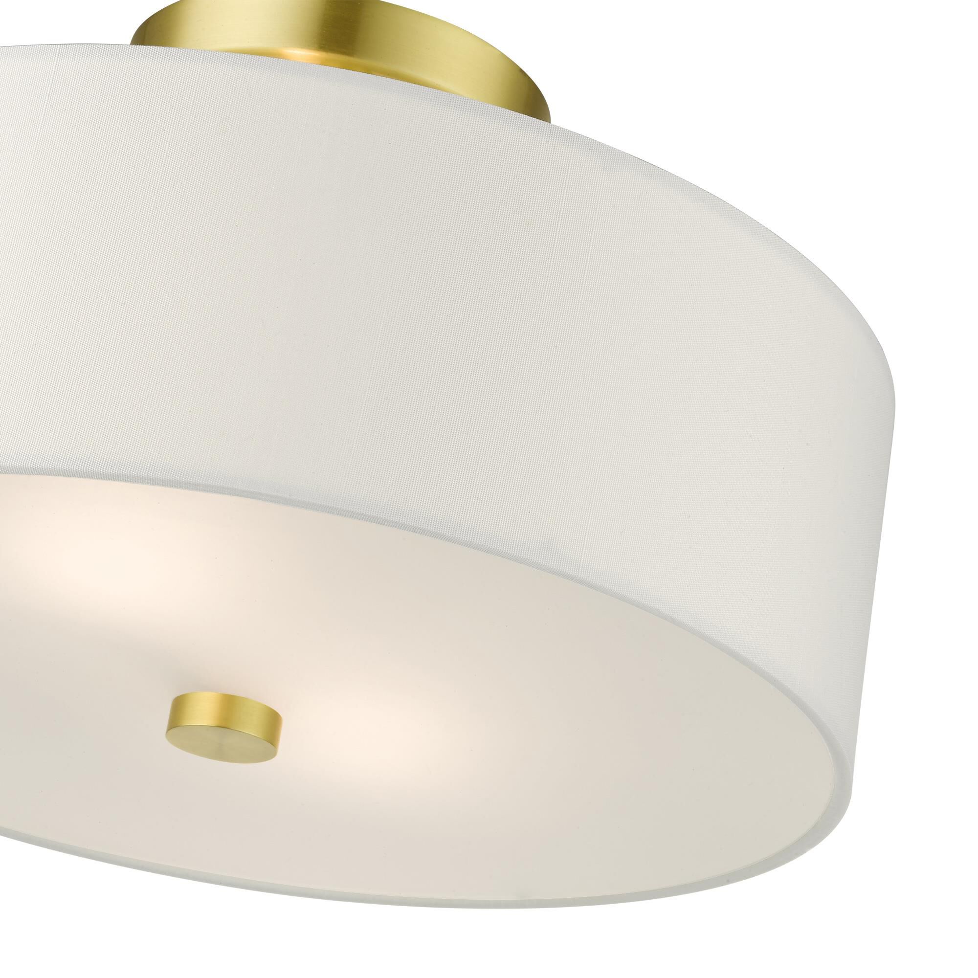 Meridian 2 Light Semi Flush Mount by Livex Lighting