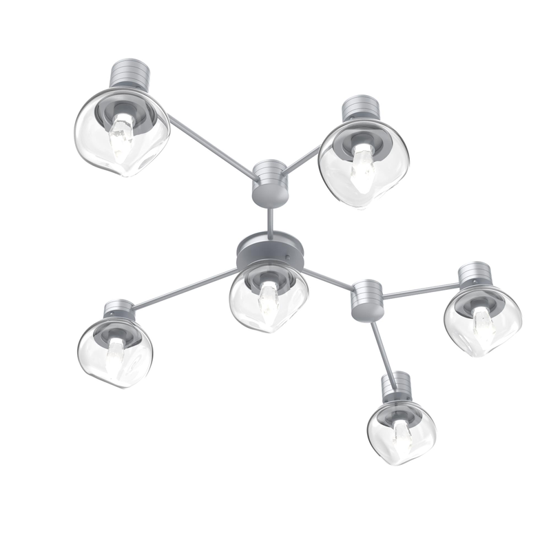 Levi Wilson Luna 37 Inch Semi Flush Mount by Hammerton Studio