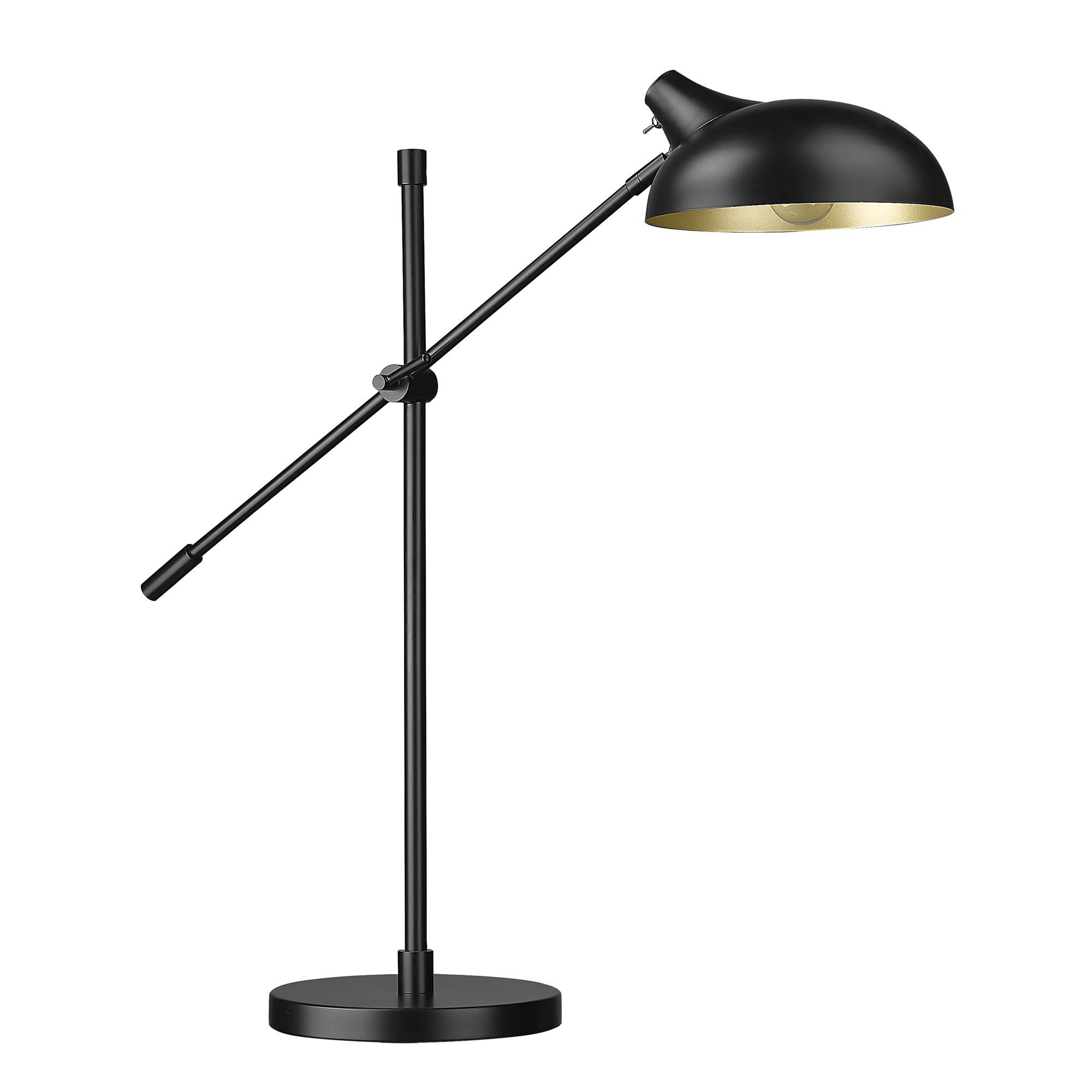 Shown in Matte Black finish and Outer Matte Black and Inner Golden Steel shade
