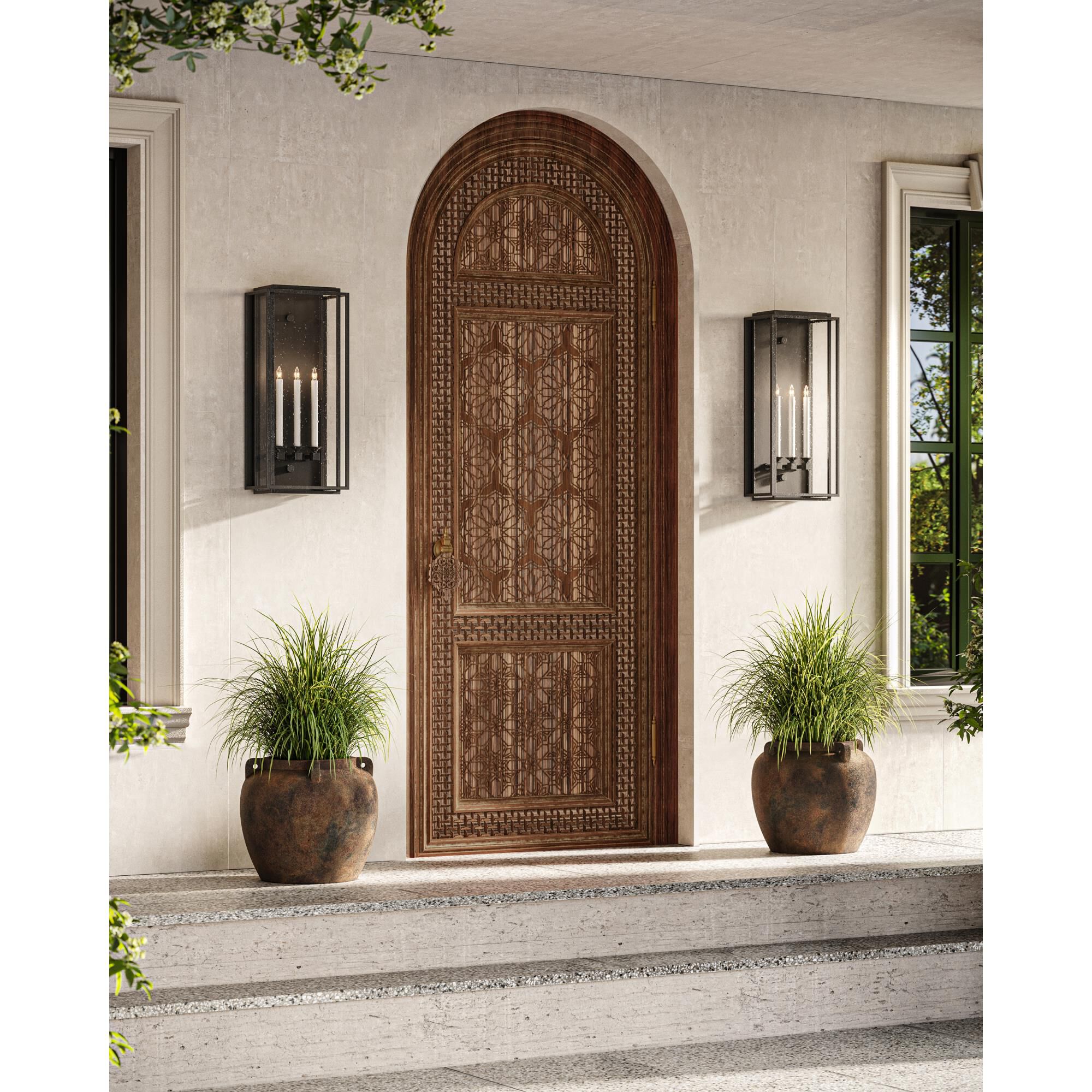 Shown in Antique Brass, Clear finish