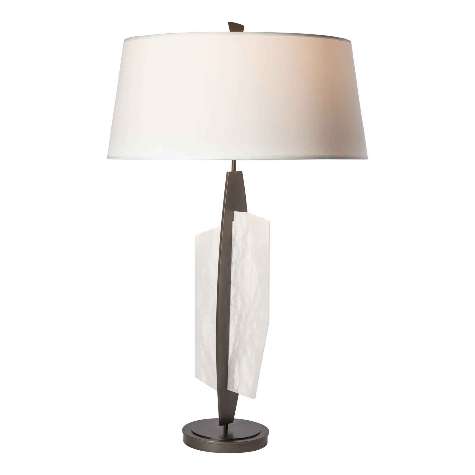 Shown in Dark Smoke finish and Natural Anna shade and Alabaster accent