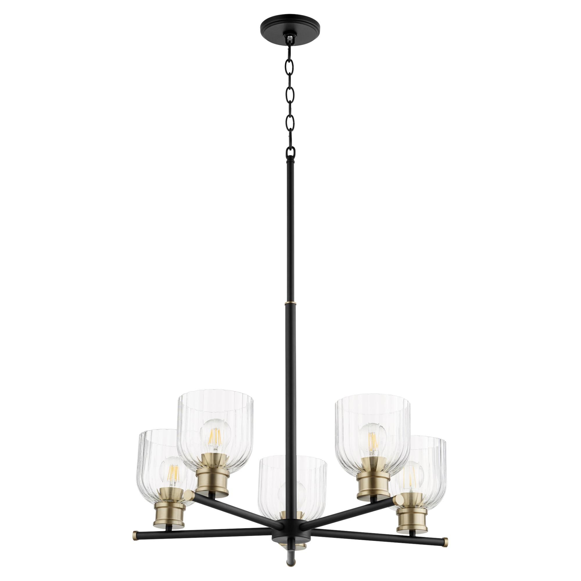 Monarch 25 Inch 5 Light Chandelier by Quorum International