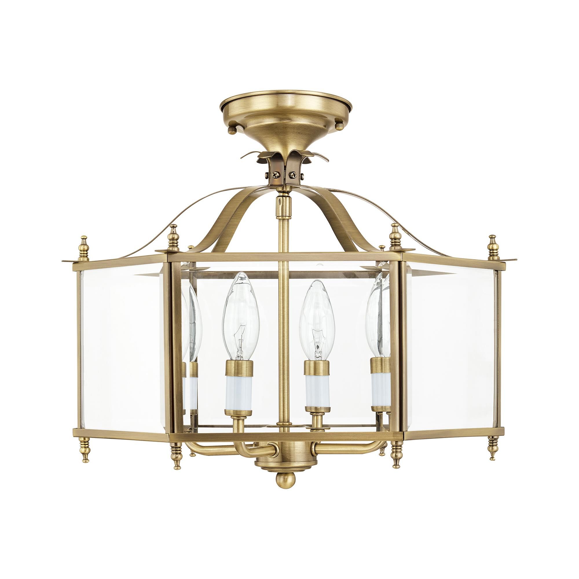 Livingston 15 Inch Cage Pendant by Livex Lighting