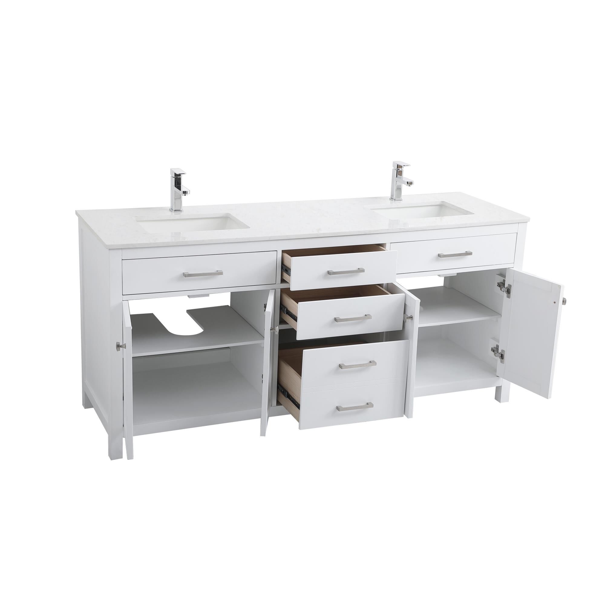 Shown in White finish