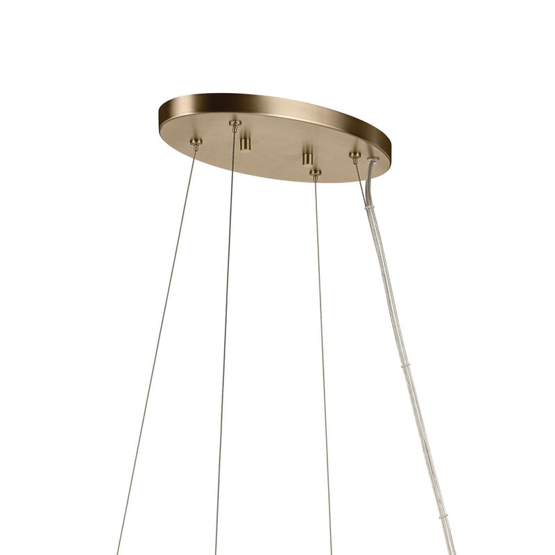 Harpin Medium Linear Chandelier by Kichler