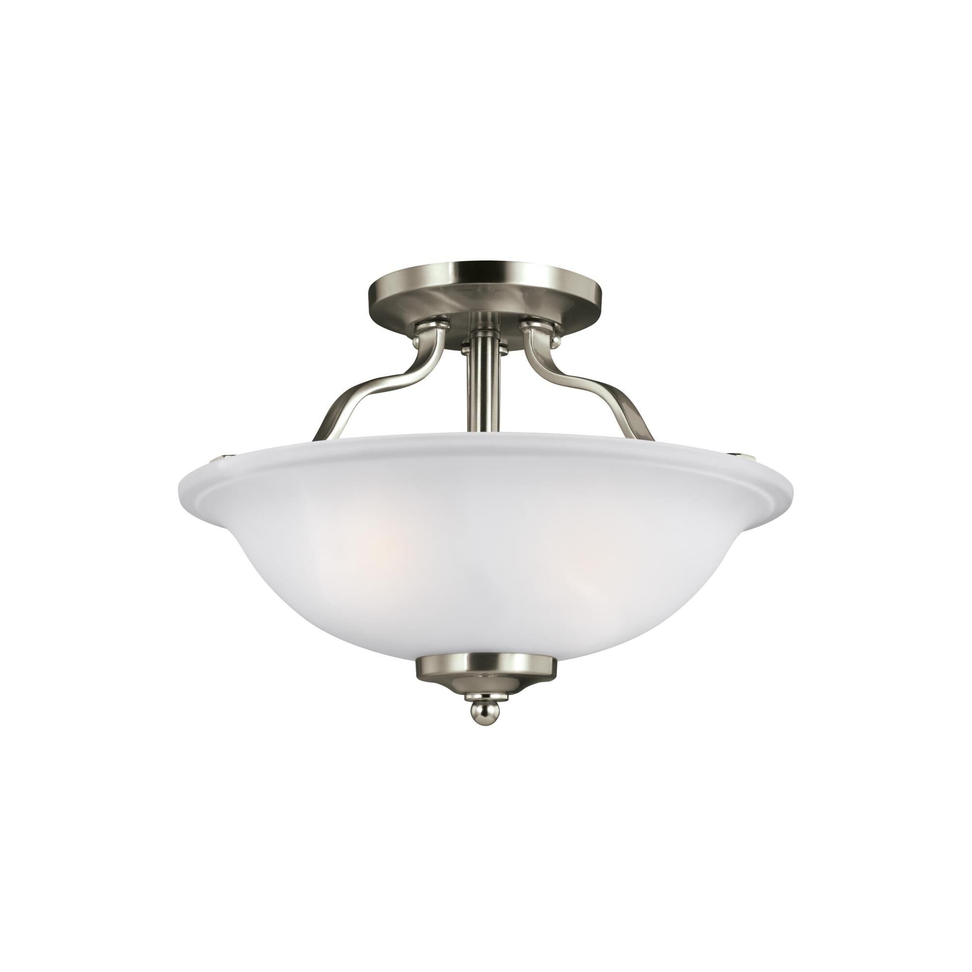 Emmons 13 Inch 2 Light LED Semi Flush Mount by Generation Lighting
