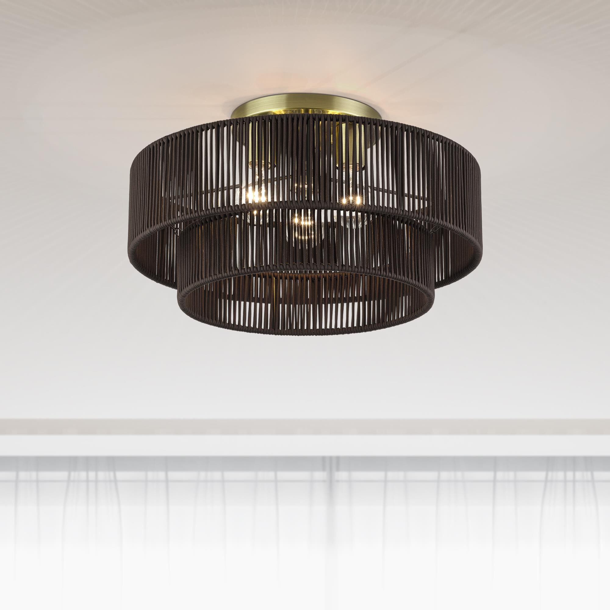 Acordia 18 Inch Semi Flush Mount by Livex Lighting