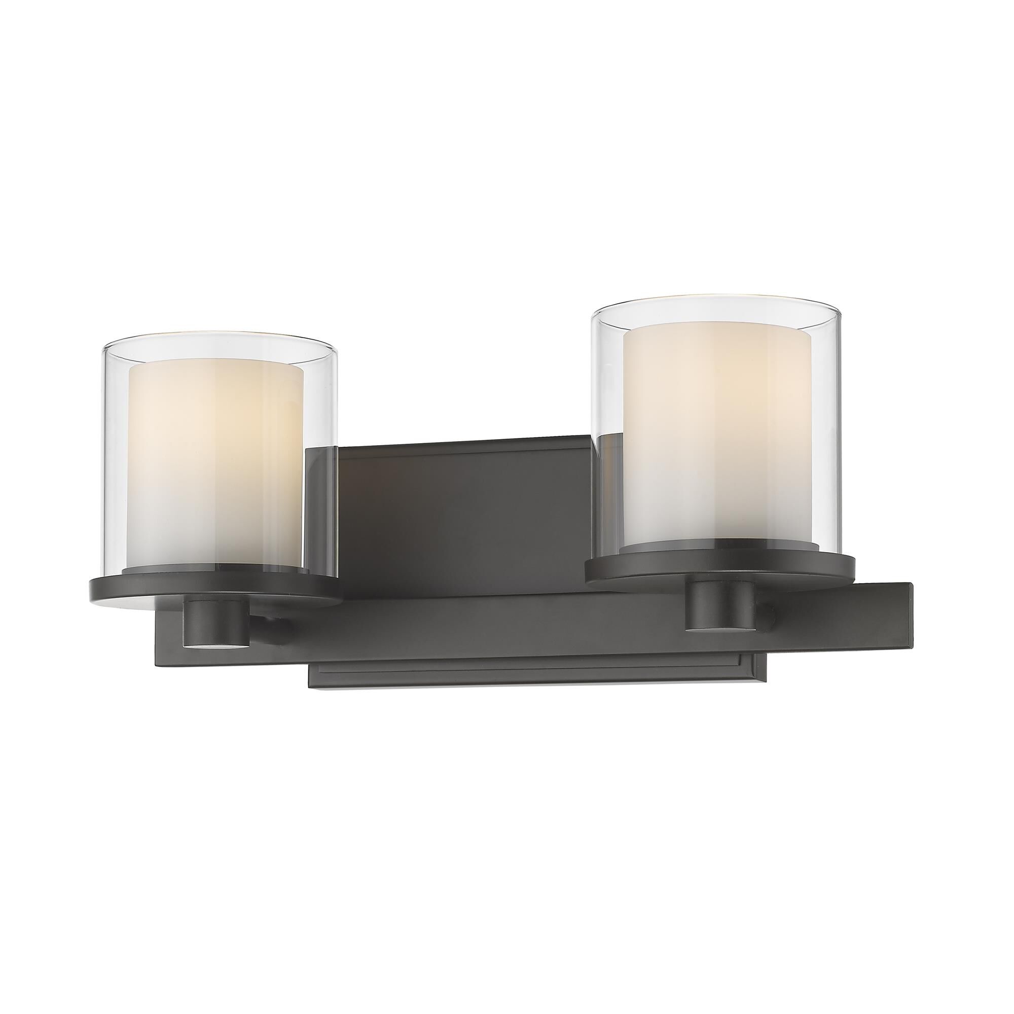 Shown in Bronze finish and Glass shade