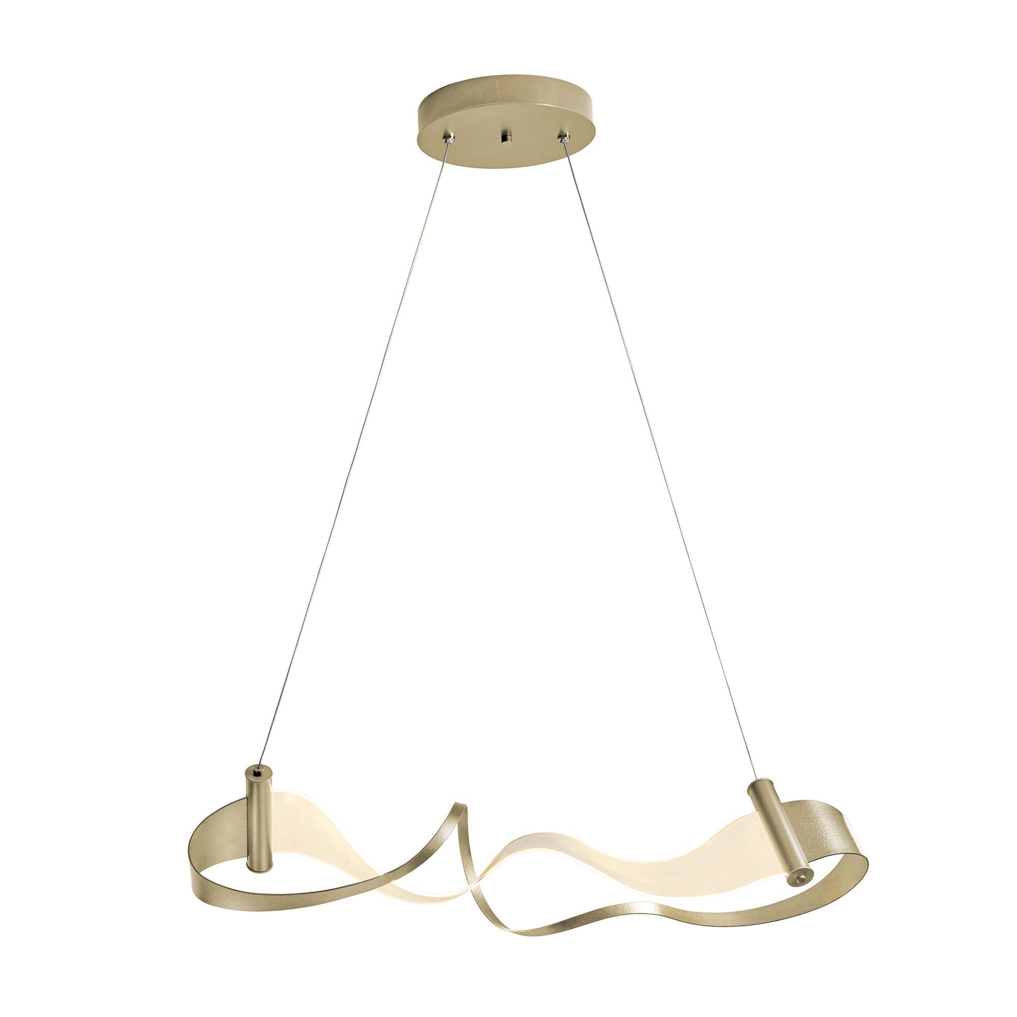 Shown in Soft Gold finish and Soft Gold glass and Eclipse Inner & Terra Suede Outer shade and Inside Shade: Eclipse accent