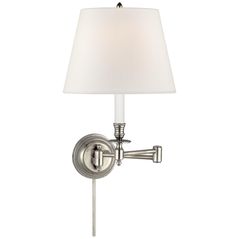 Candle Stick Wall Swing Lamp by Visual Comfort Signature Collection