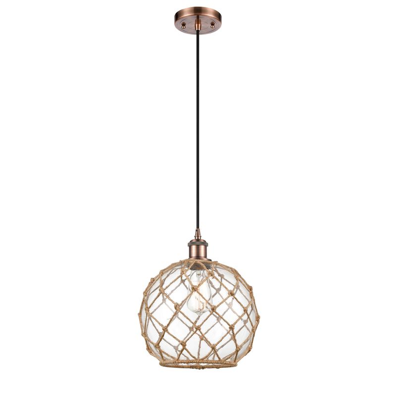Innovations Lighting Bruno Marashlian Farmhouse Rope 10 Inch Mini Pendant