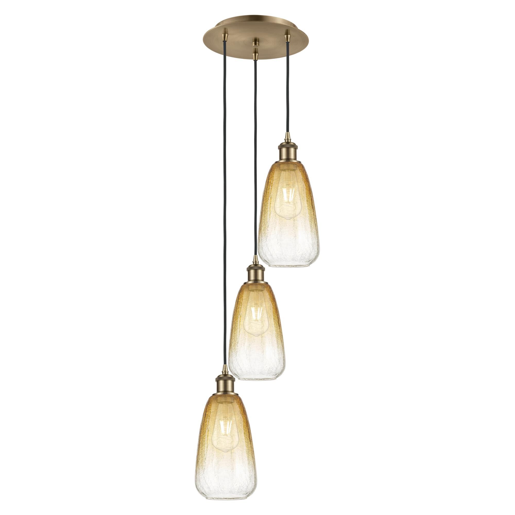 Bruno Marashlian Brookhaven Almond 13 Inch Multi Light Pendant by Innovations Lighting
