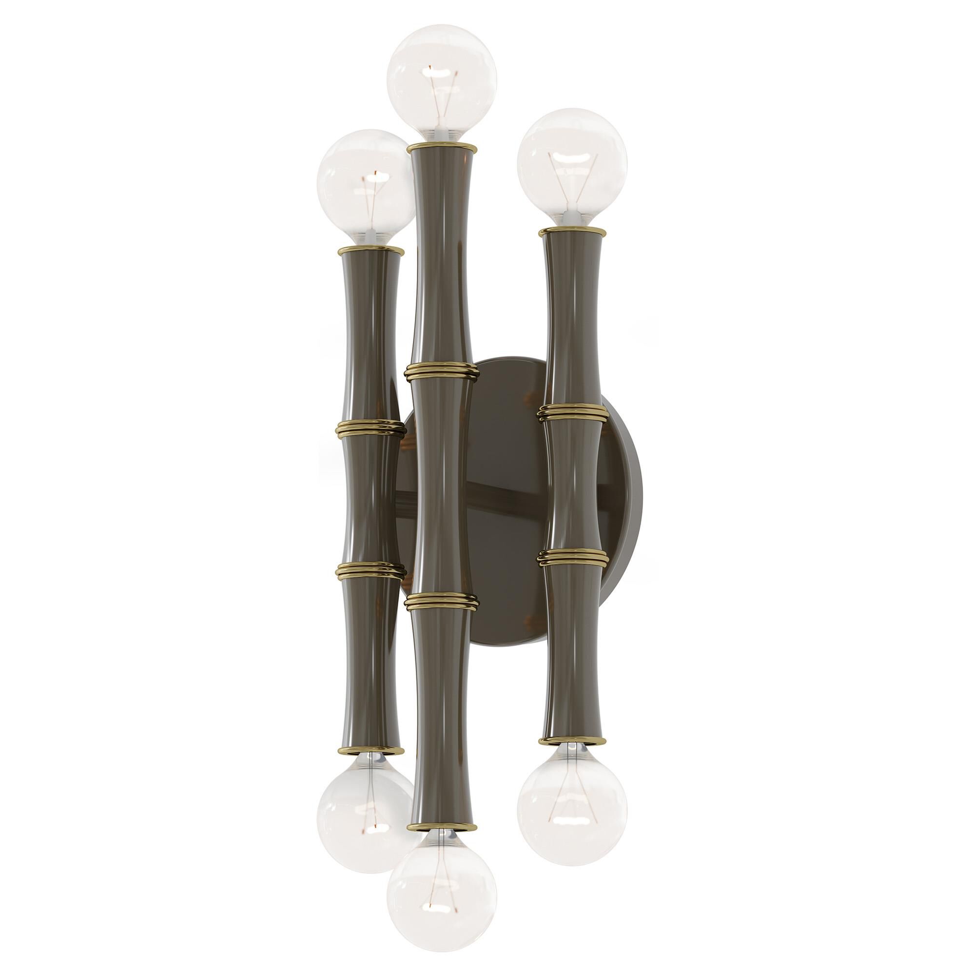 Shown in Smokey Taupe finish and Modern Brass accent
