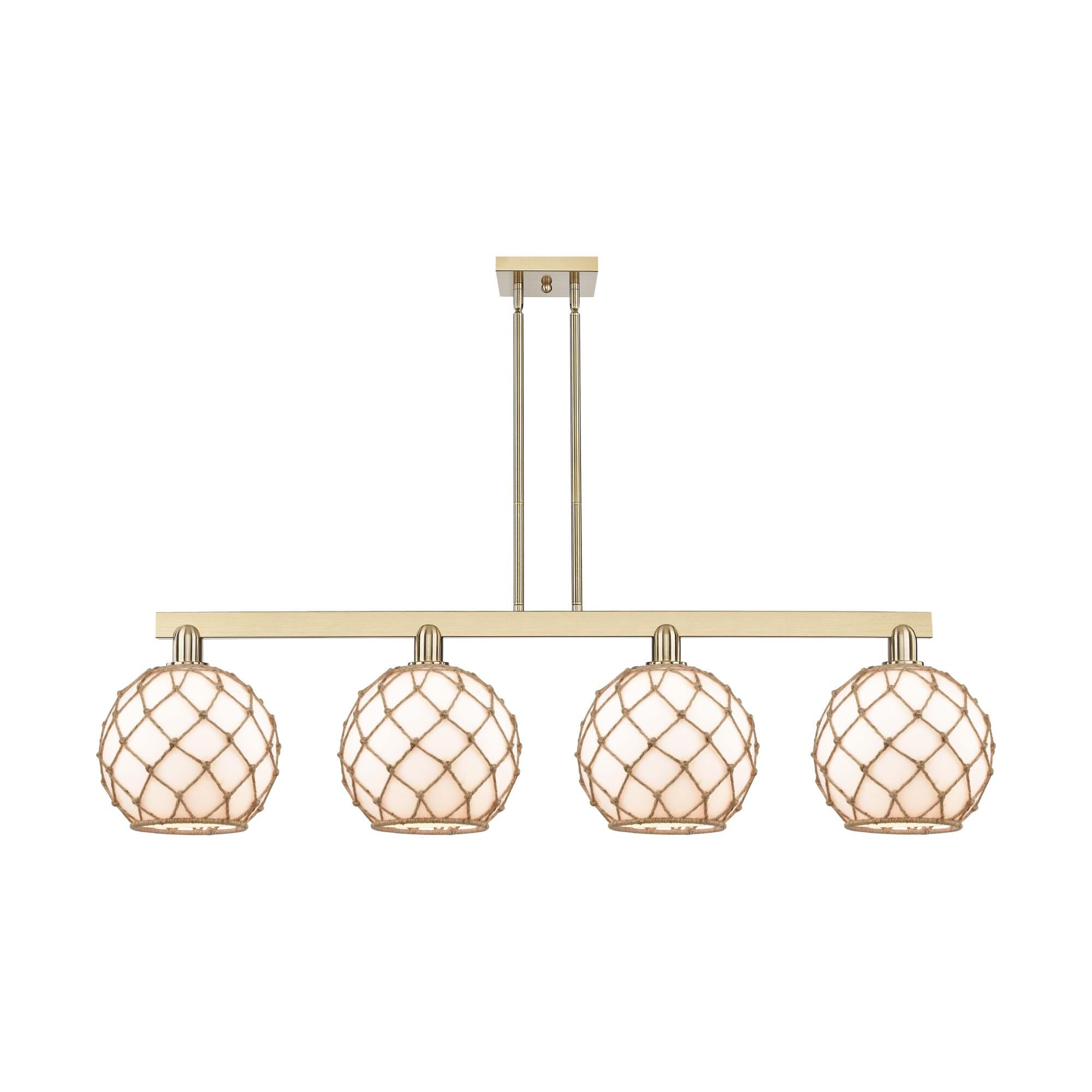 Bruno Marashlian Farmhouse Rope 53 Inch Linear Suspension Light by Innovations Lighting