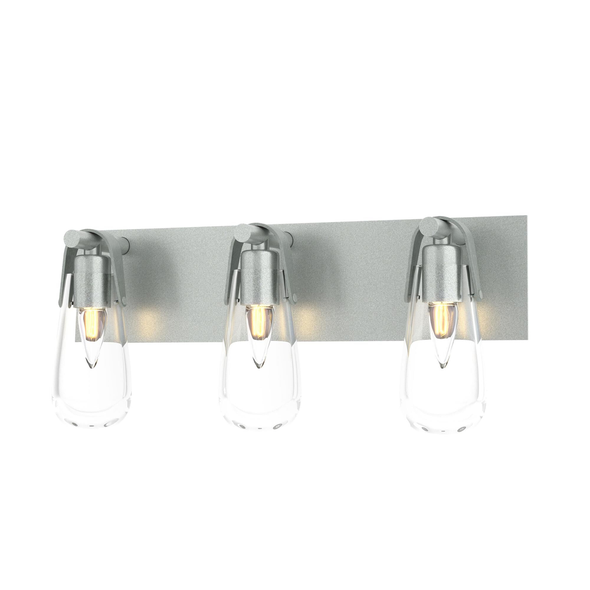 Shown in Vintage Platinum finish and Clear glass