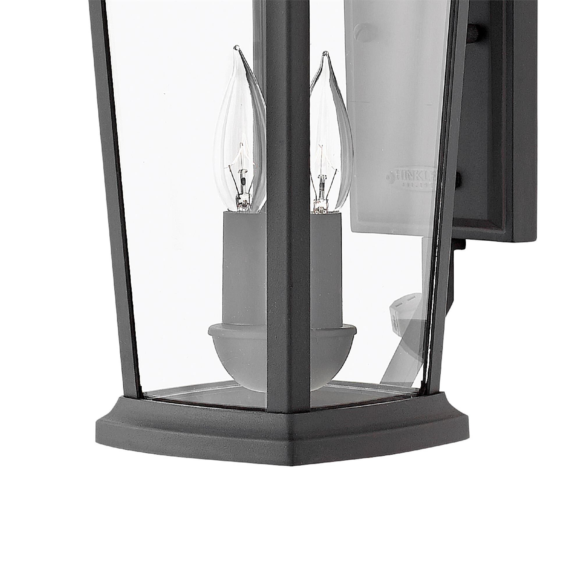 Shown in Museum Black finish and Clear glass