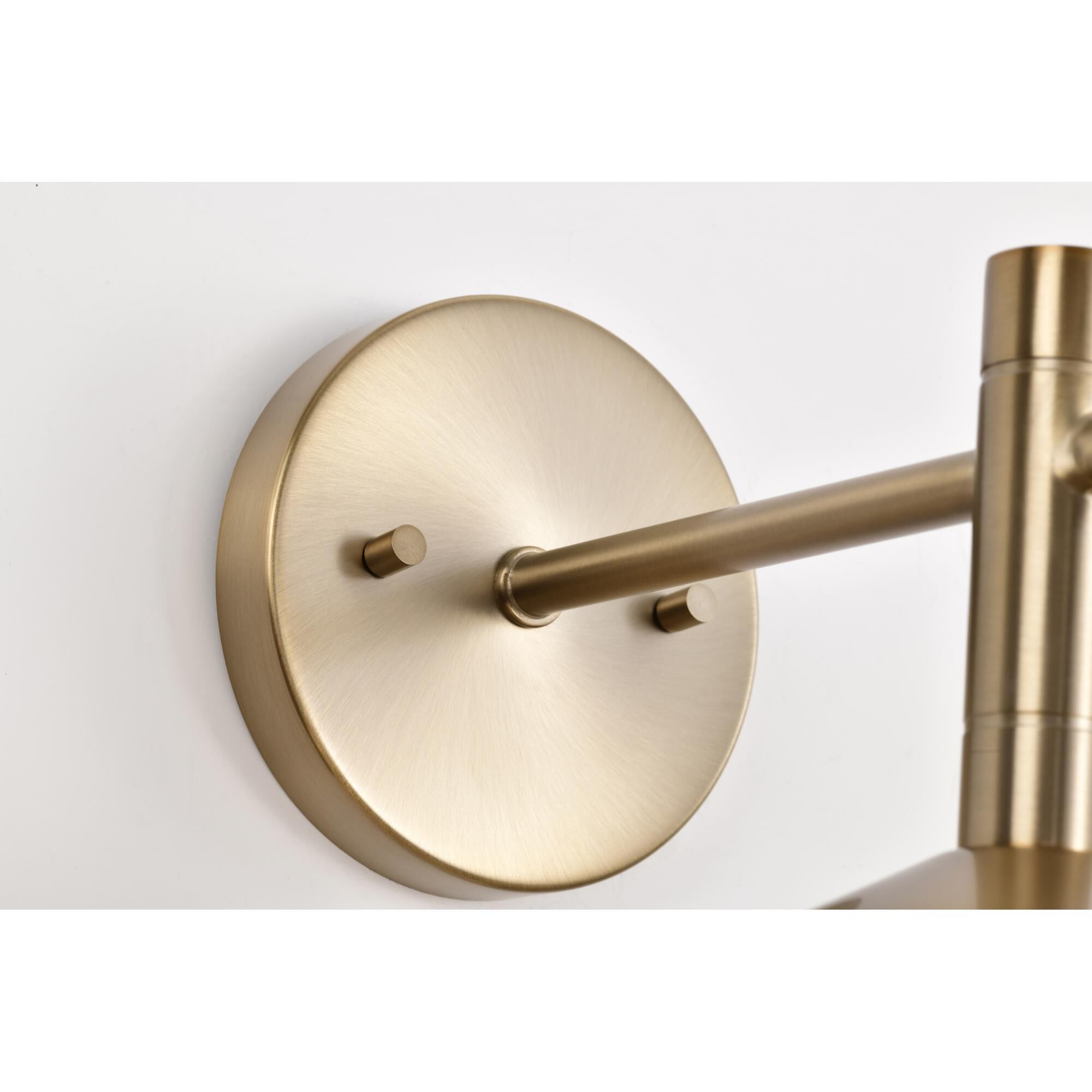 Shown in Burnished Brass finish and Burnished Brass shade