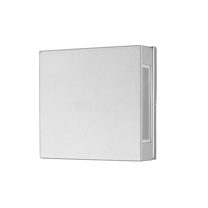 Quadrate 9 Inch Tall 2 Light LED Outdoor Wall Light by Z-Lite