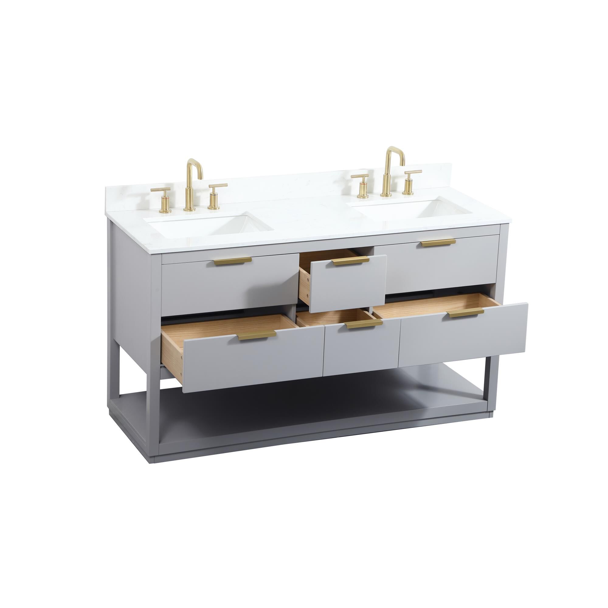 Larkin 60 Inch Bath Vanity by Elegant Decor