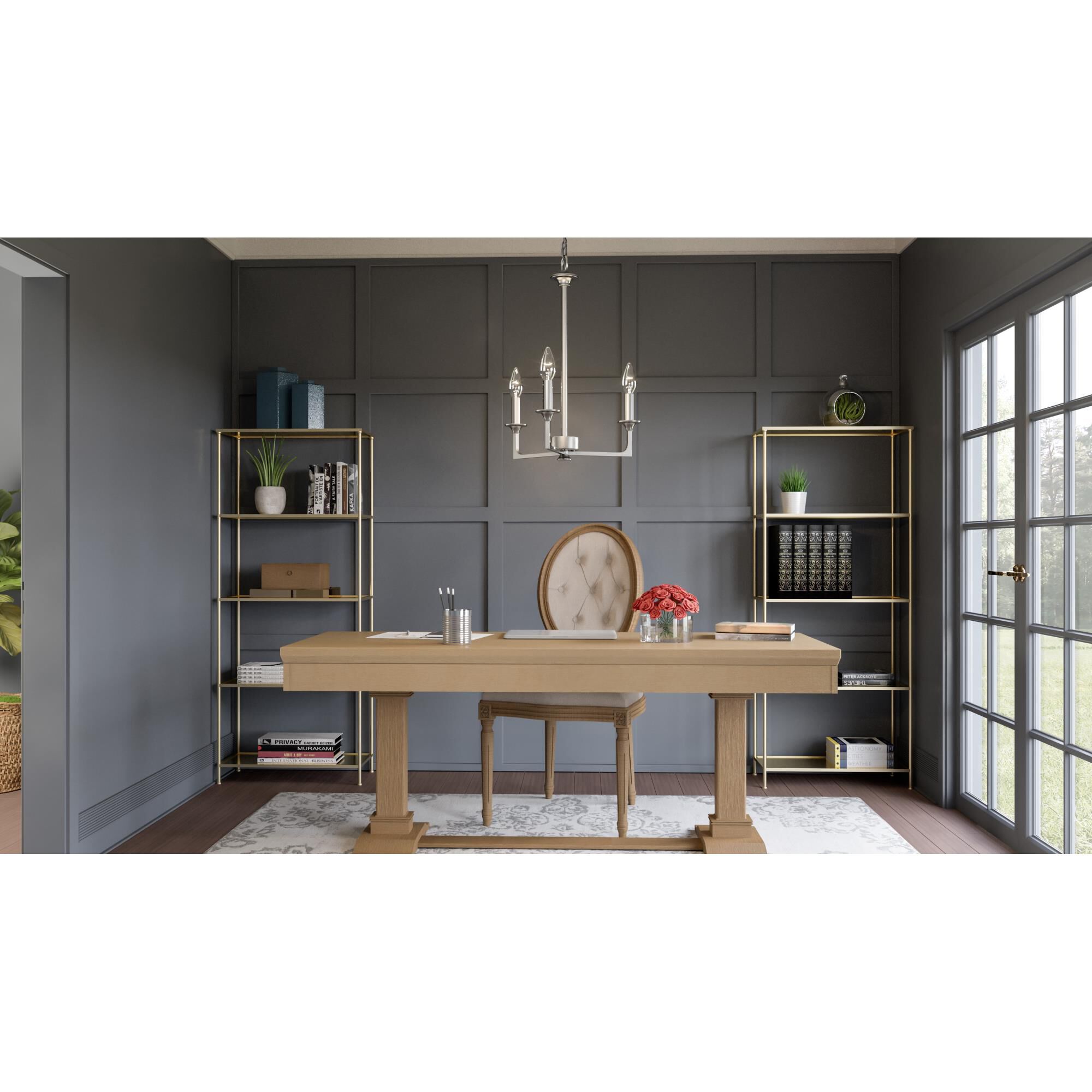 Prescott 16 Inch 3 Light Mini Chandelier by Quoizel