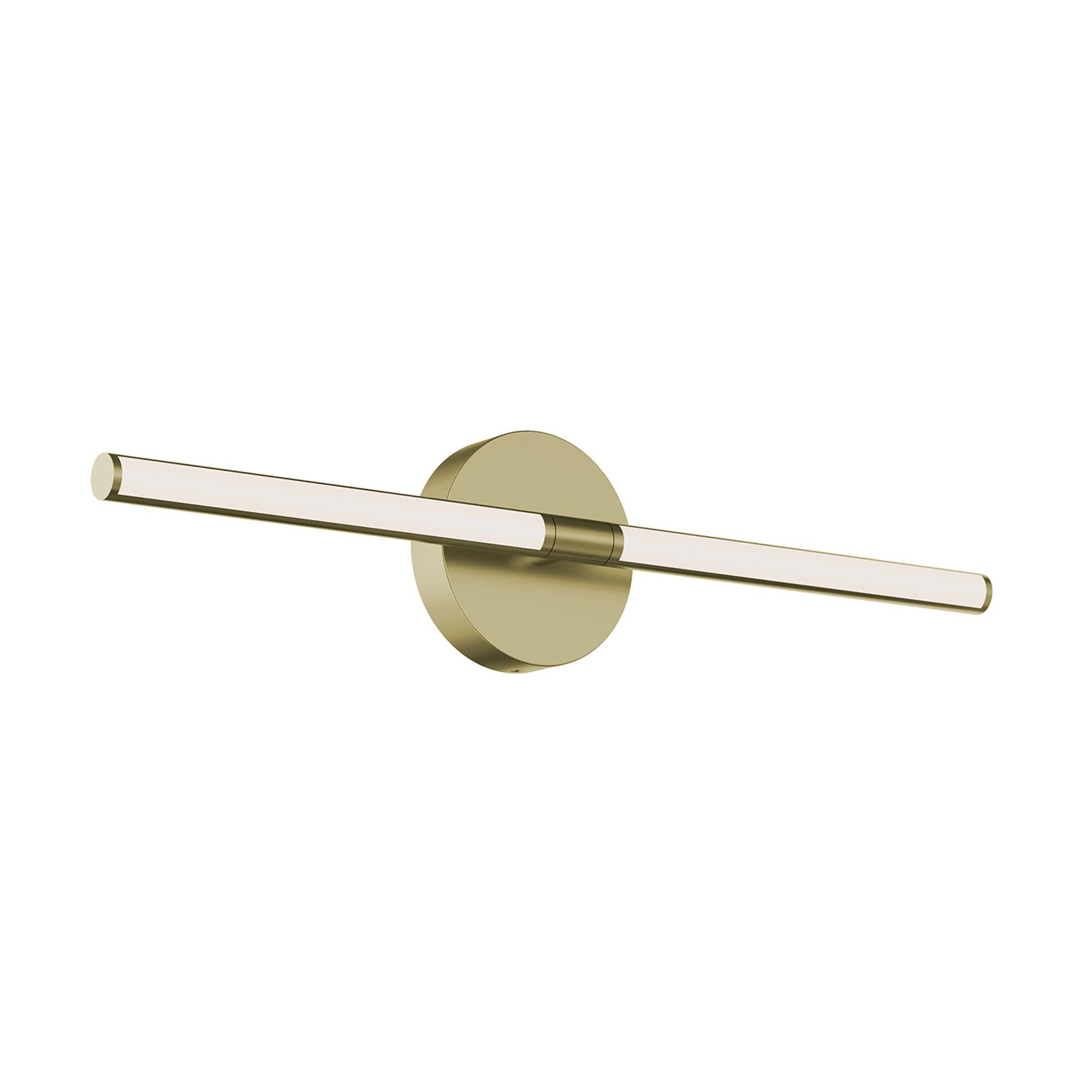 Shown in Light Antique Brass finish and White Acrylic glass