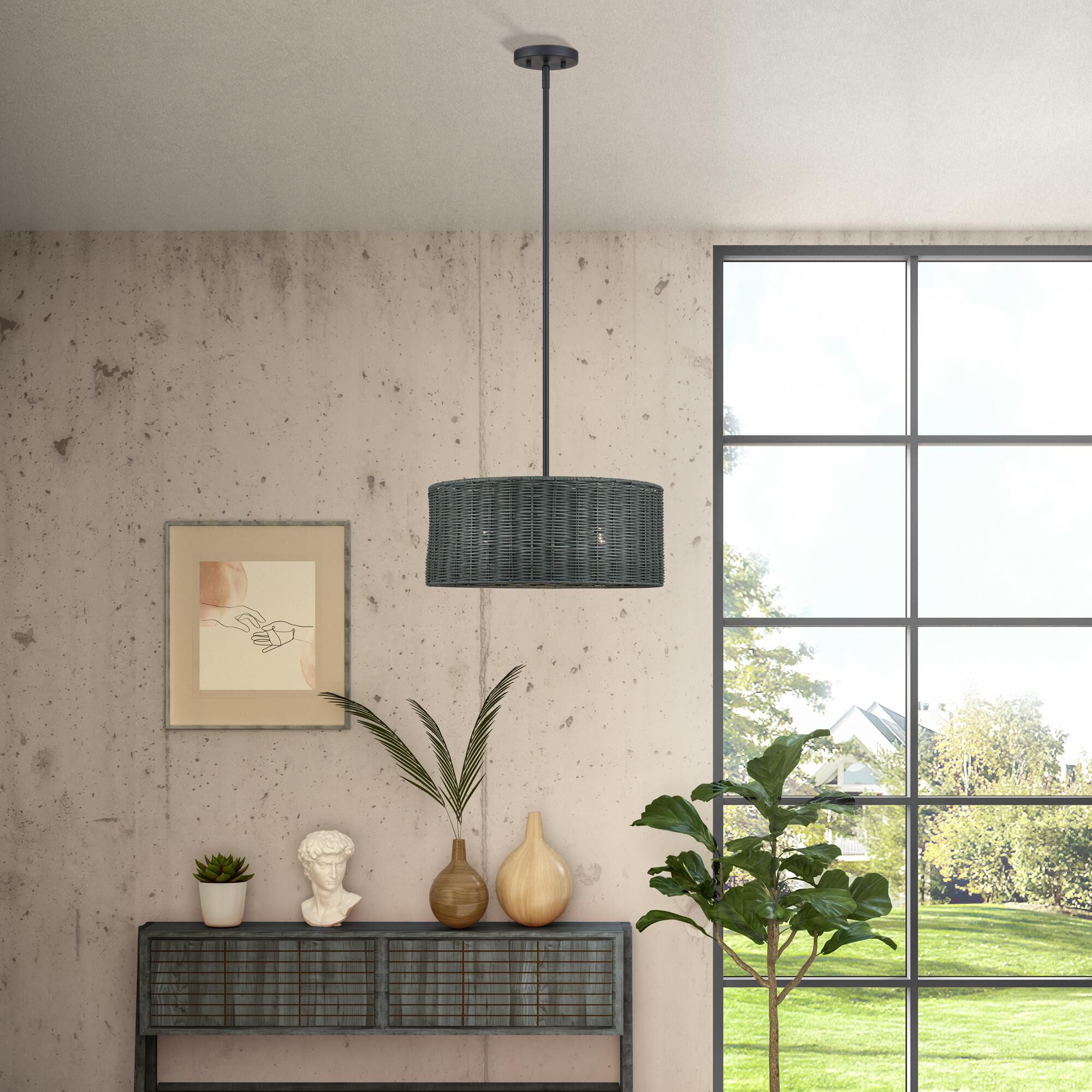 Weavington 18 Inch Large Pendant by Livex Lighting