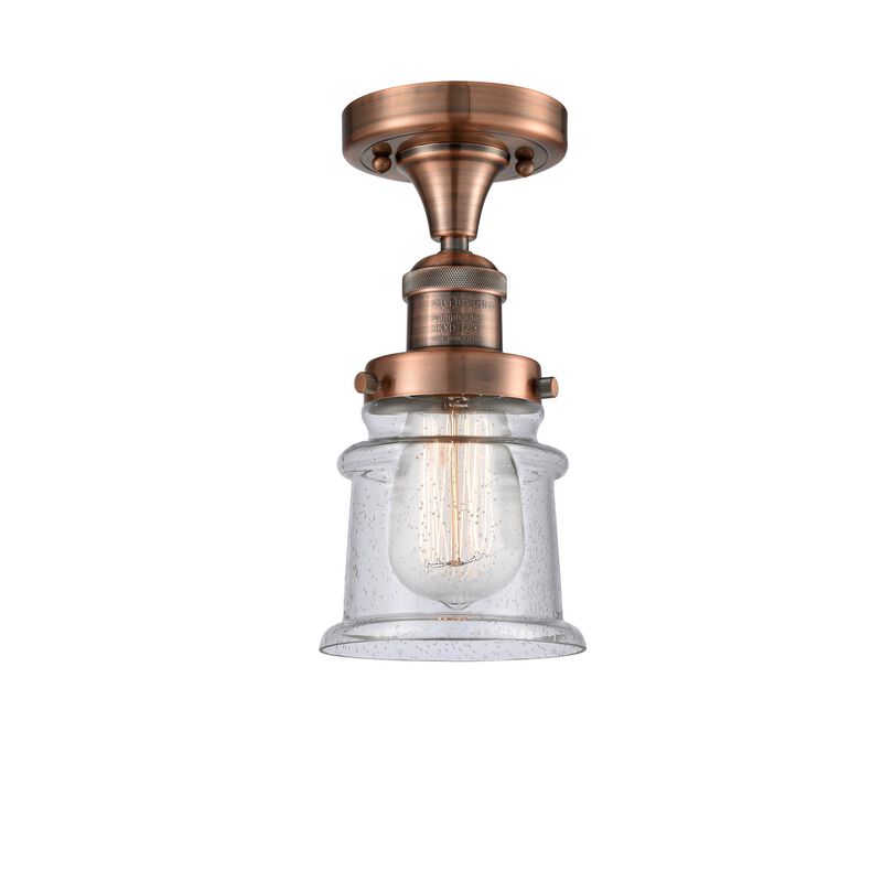 Bruno Marashlian Canton 6 Inch 1 Light Semi Flush Mount by Innovations Lighting