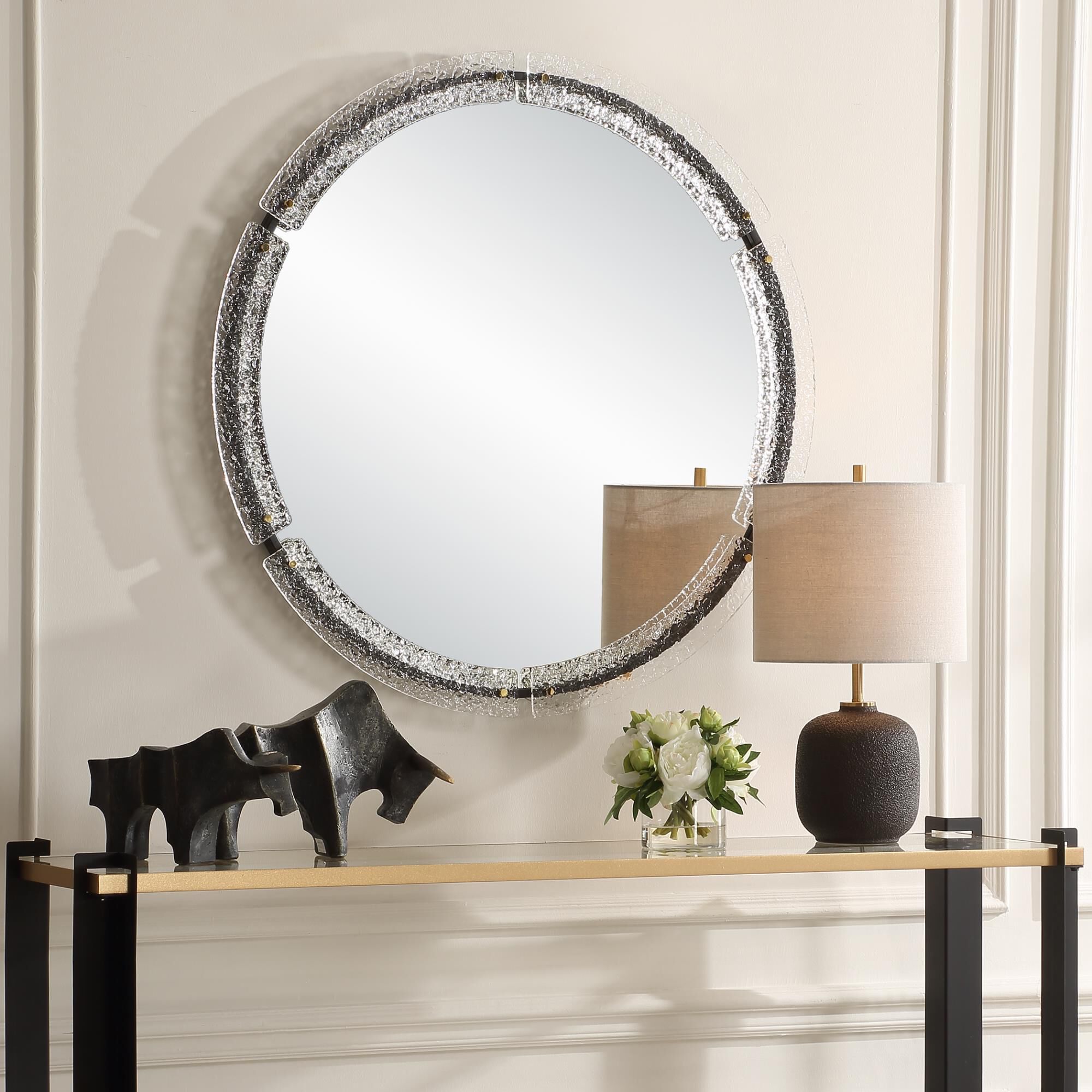 Grace Feyock Crystalline 38 Inch Wall Mirror by Uttermost