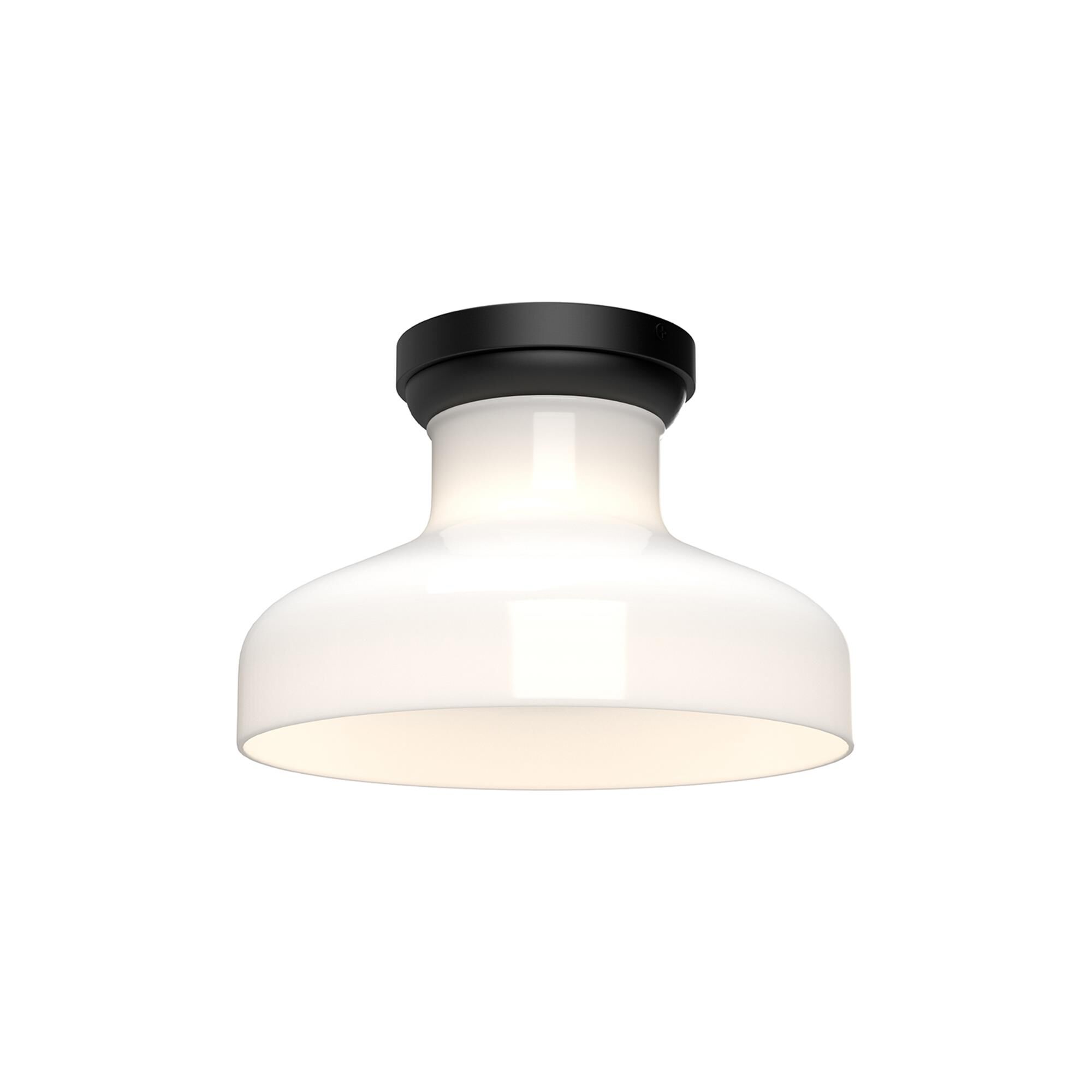 Shown in Matte Black finish and Glossy Opal glass
