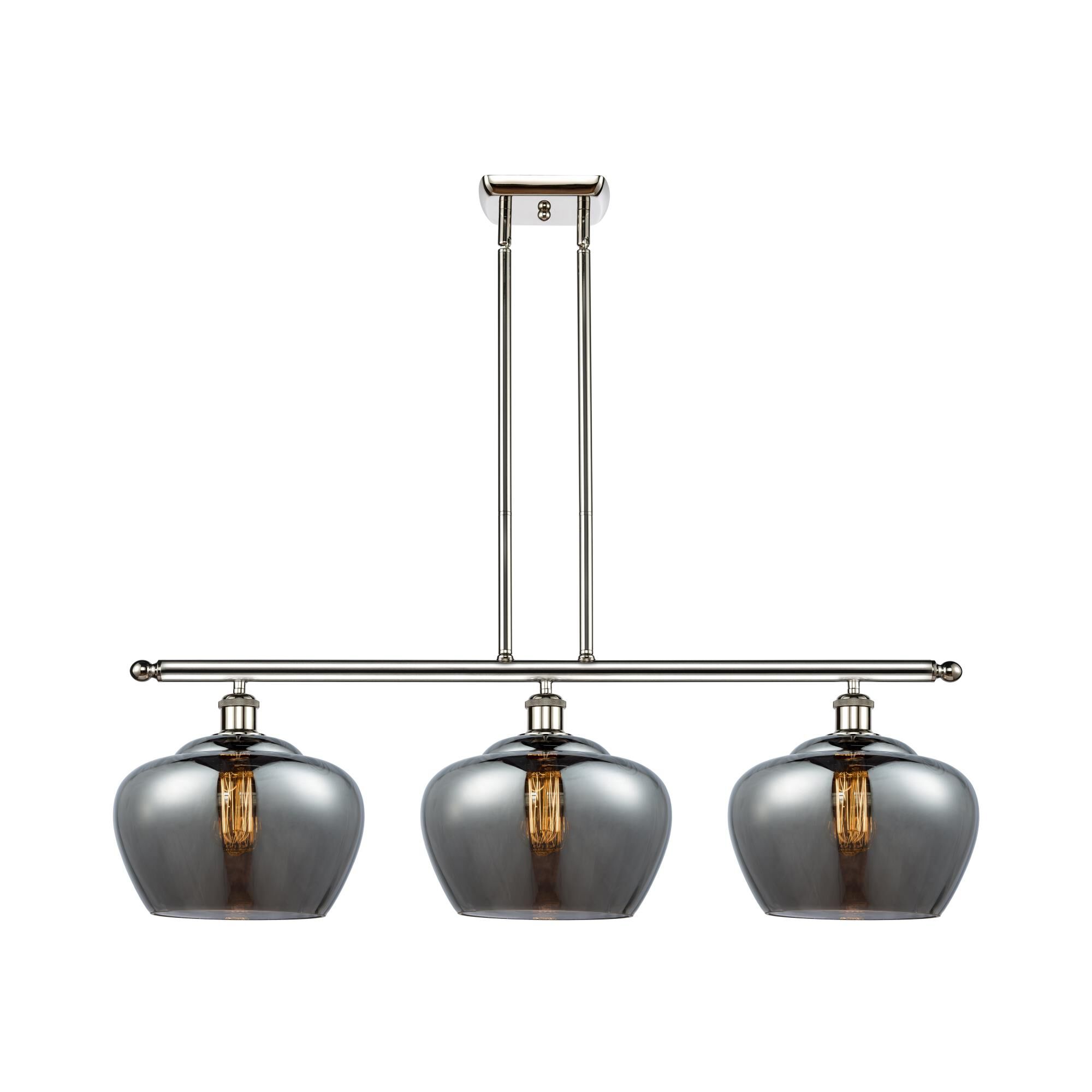 Shown in Polished Nickel finish and Bowl glass and Glass shade