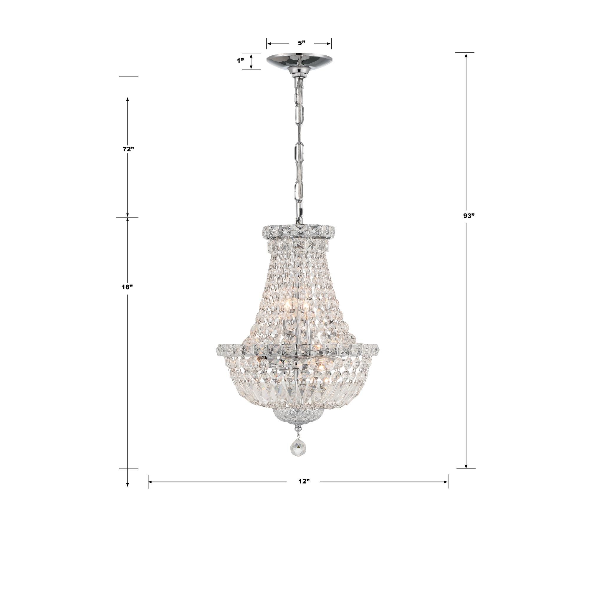 Roslyn 12 Inch Mini Chandelier by Crystorama
