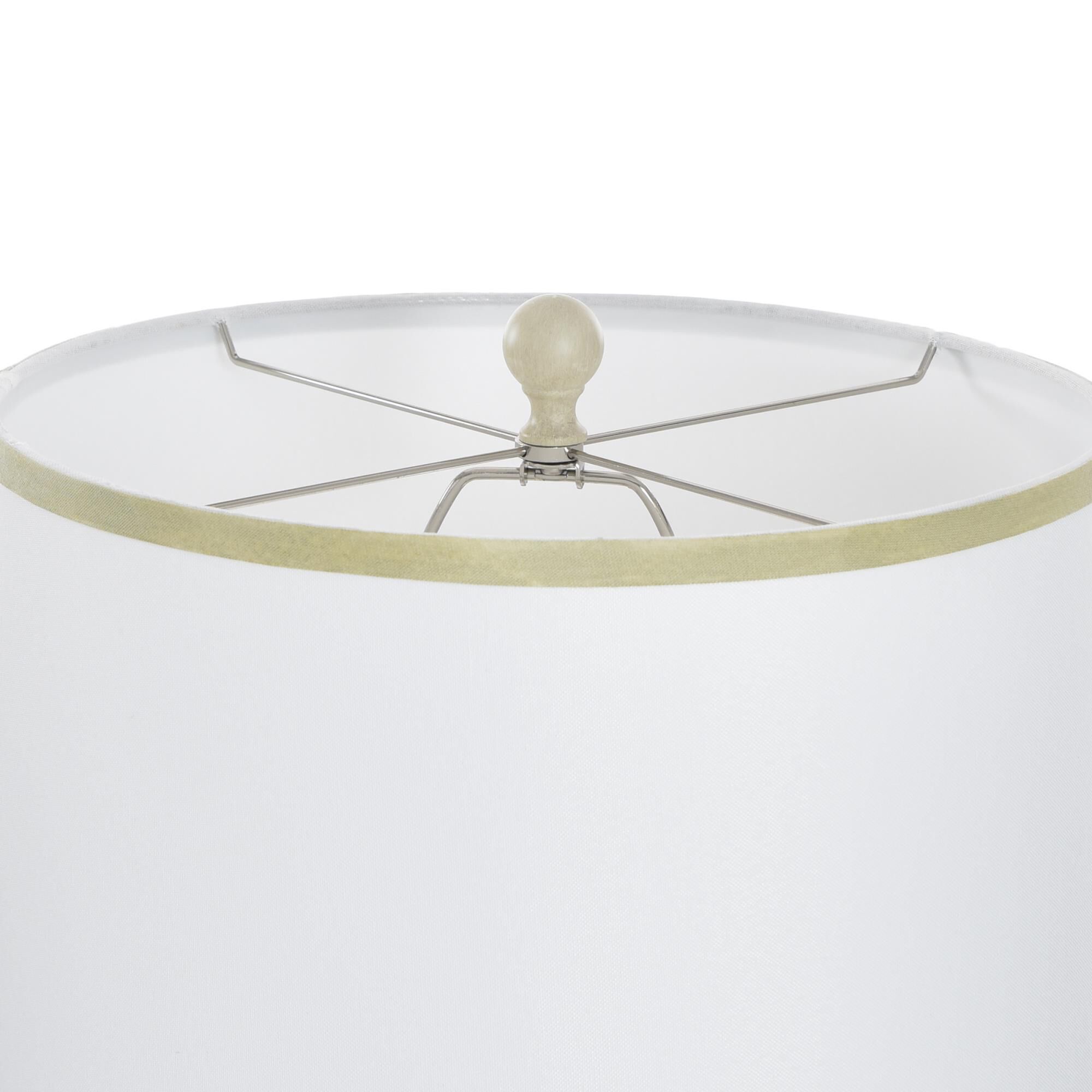 Shown in Pettye Ivory, White finish